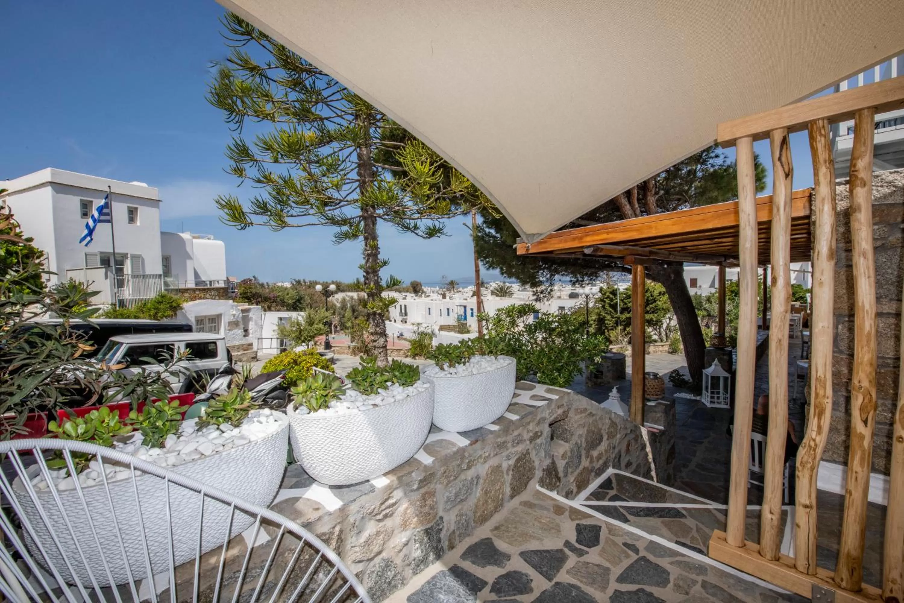 Patio in Elena Hotel Mykonos