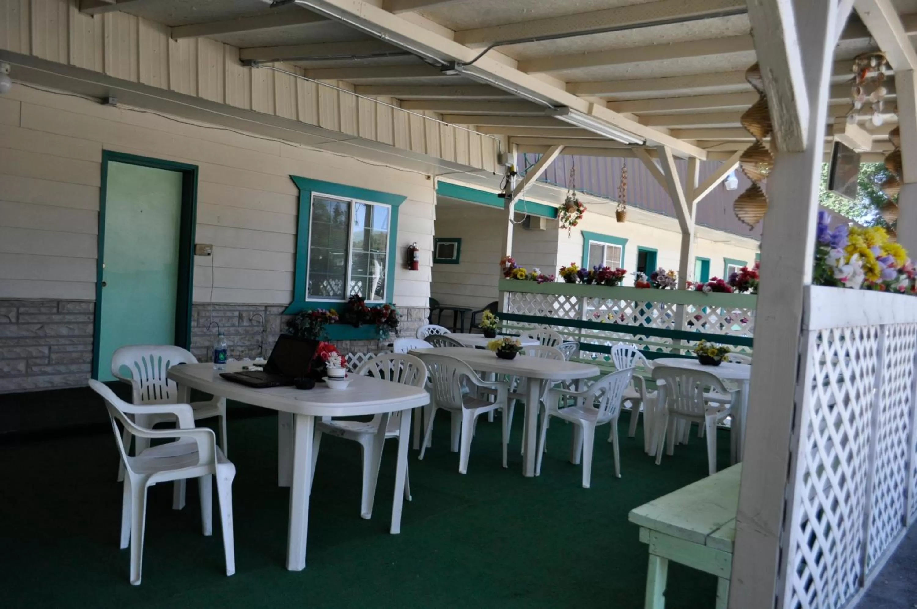 Patio in Western Motel
