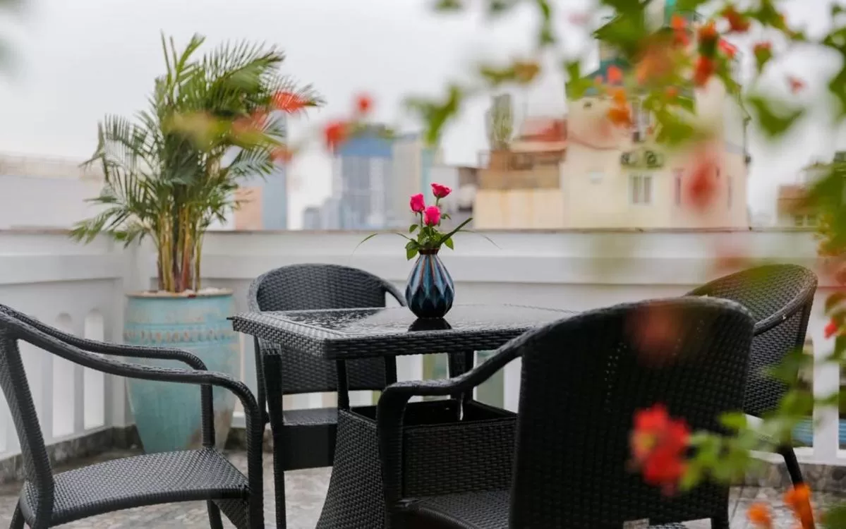 Balcony/Terrace in Victor Metropolis Hanoi Hotel & Rooftop Bar