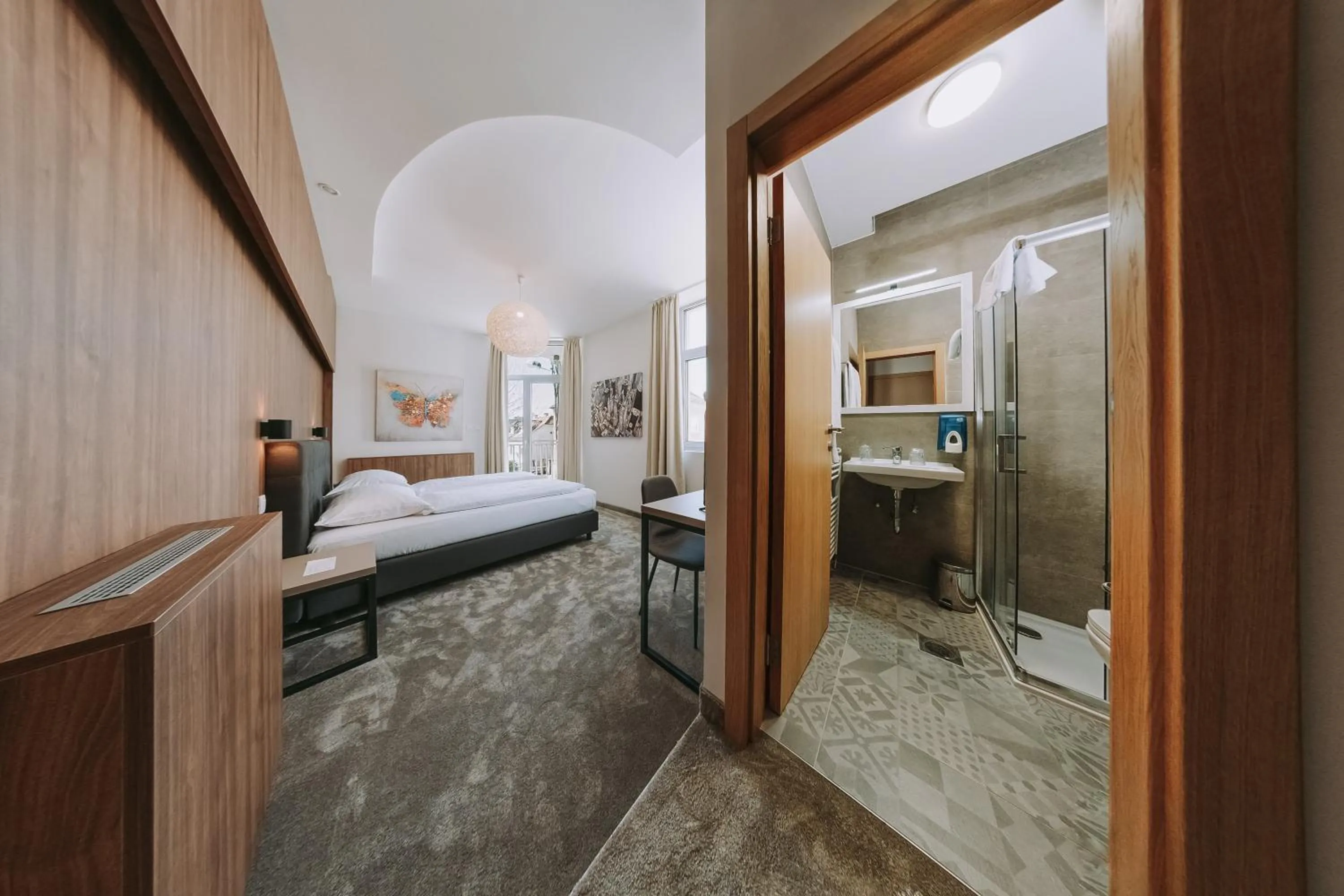 Bed in Hotel Sliško