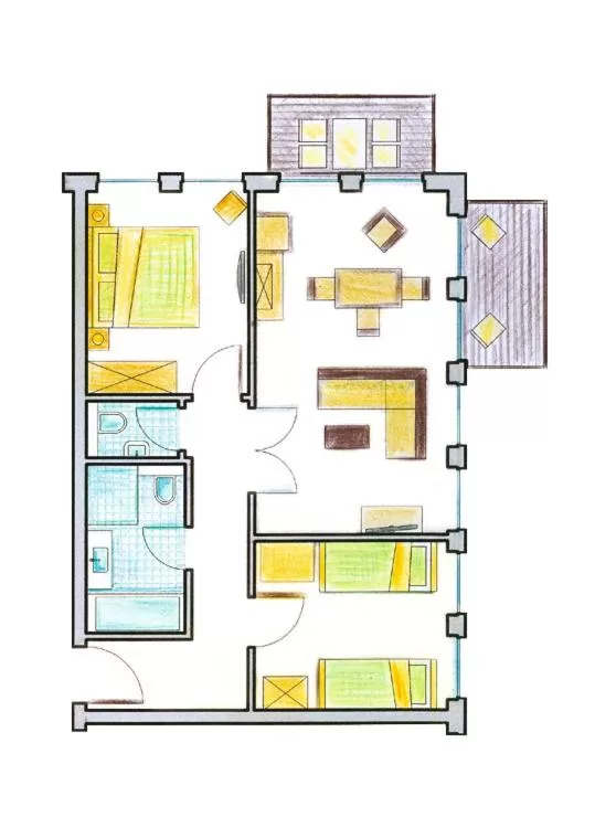 Photo of the whole room in Suite Hotel Binz Familienhotel Rügen