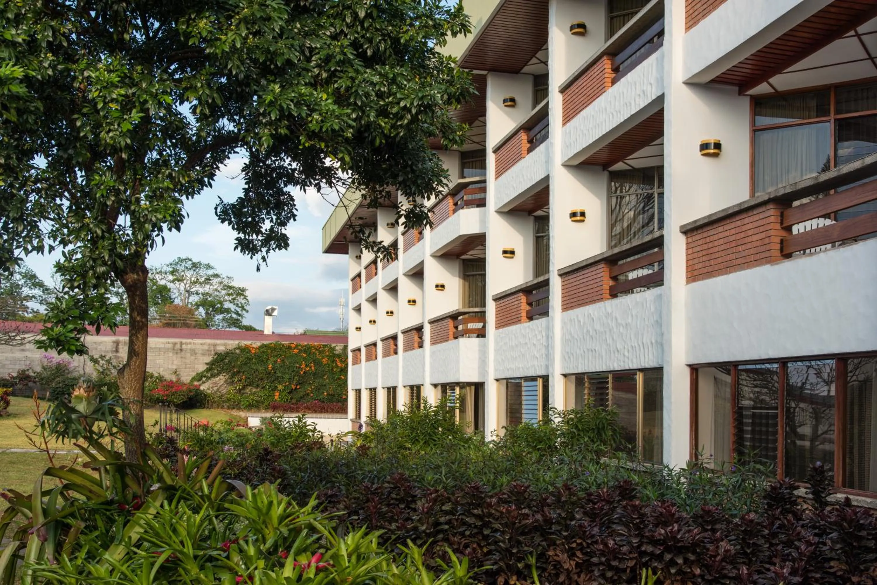 Garden view in Hotel Bougainvillea San José