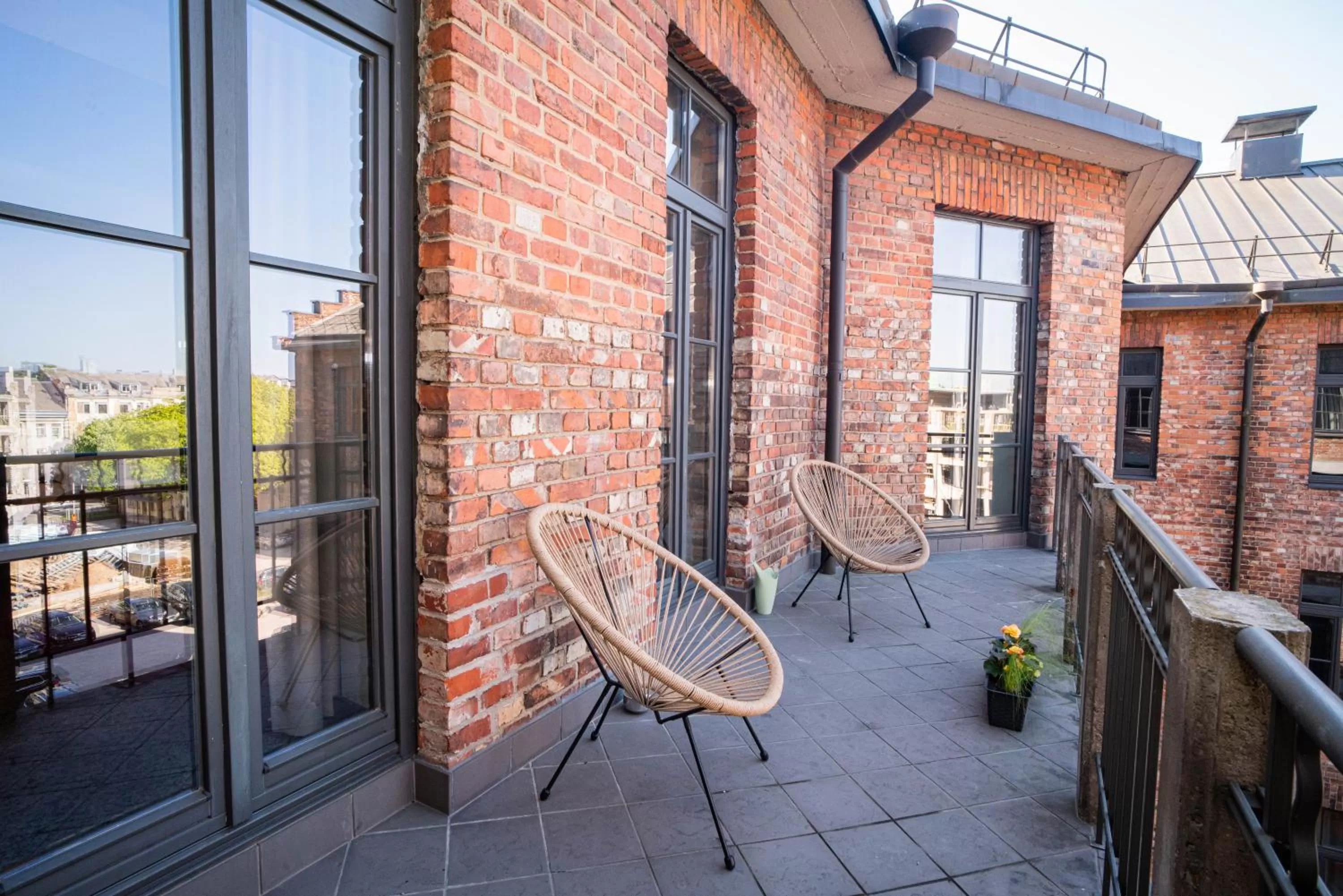 Balcony/Terrace in VICTORIA Hotel Kaunas