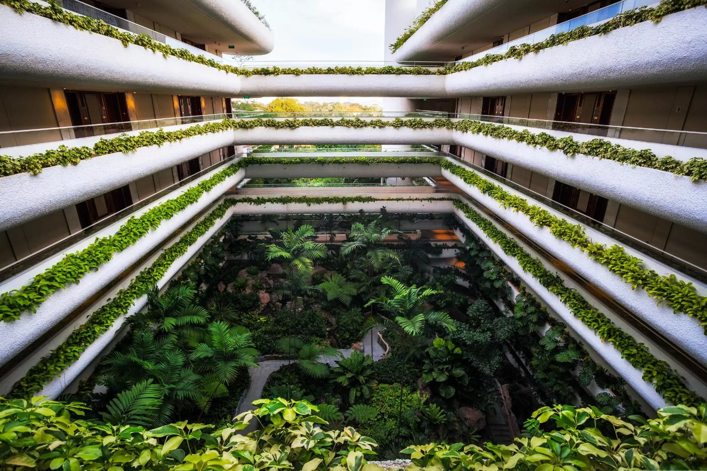 Garden view in Shangri-La Singapore