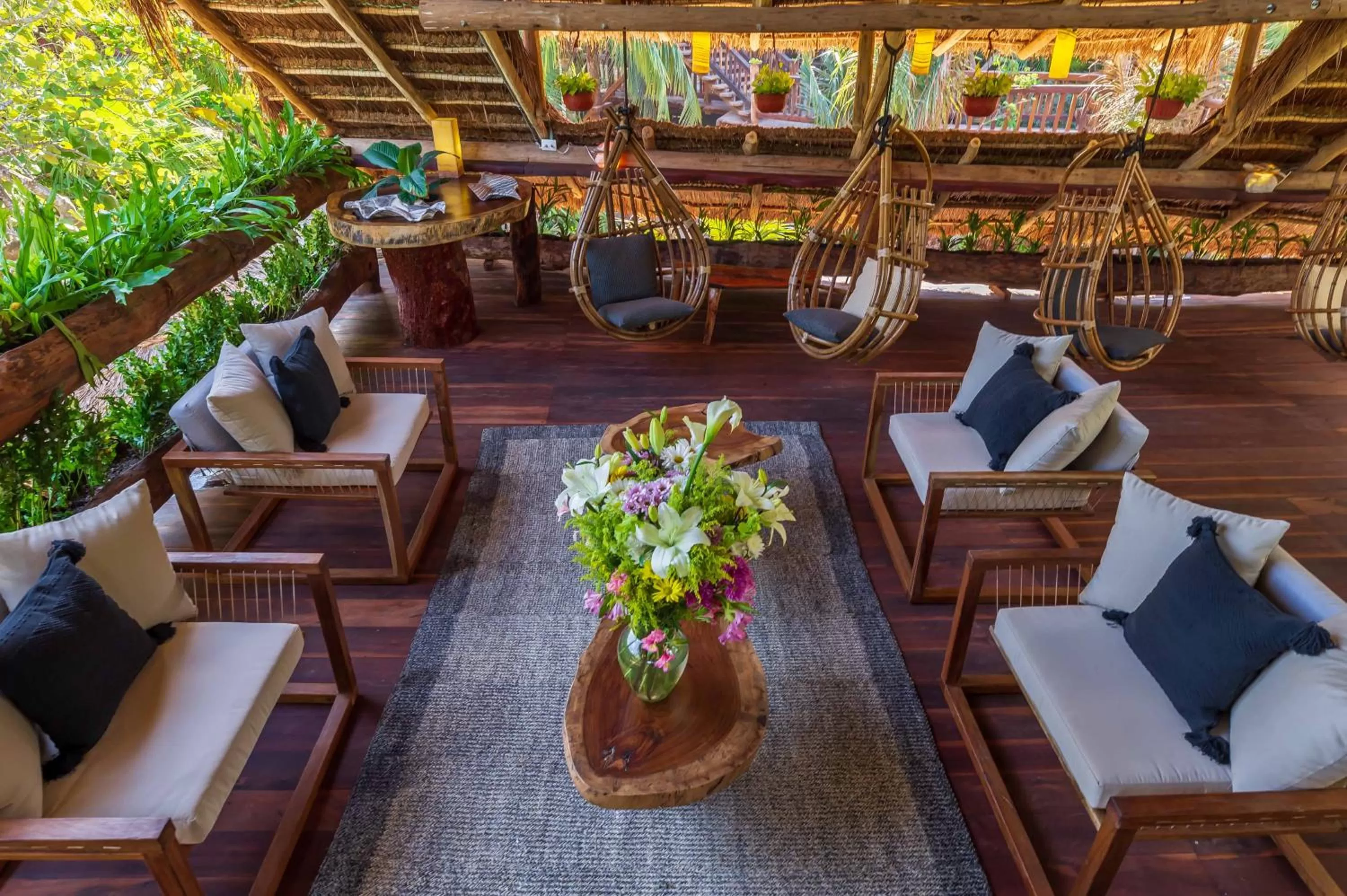 Patio in Kanan Tulum Hotel & Spa Adults Only Playground