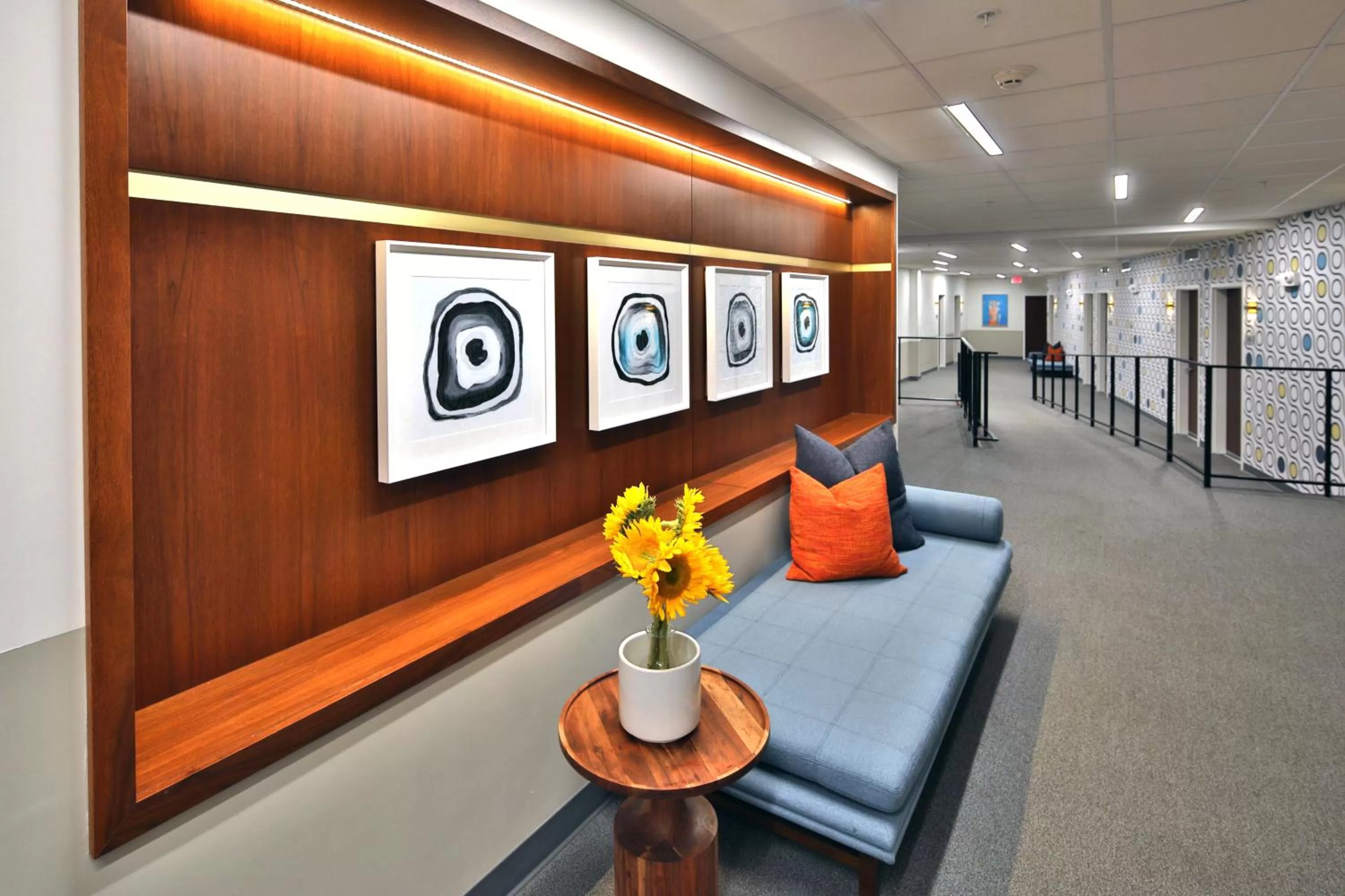 Seating area in Unscripted Durham, Part of JDV by Hyatt