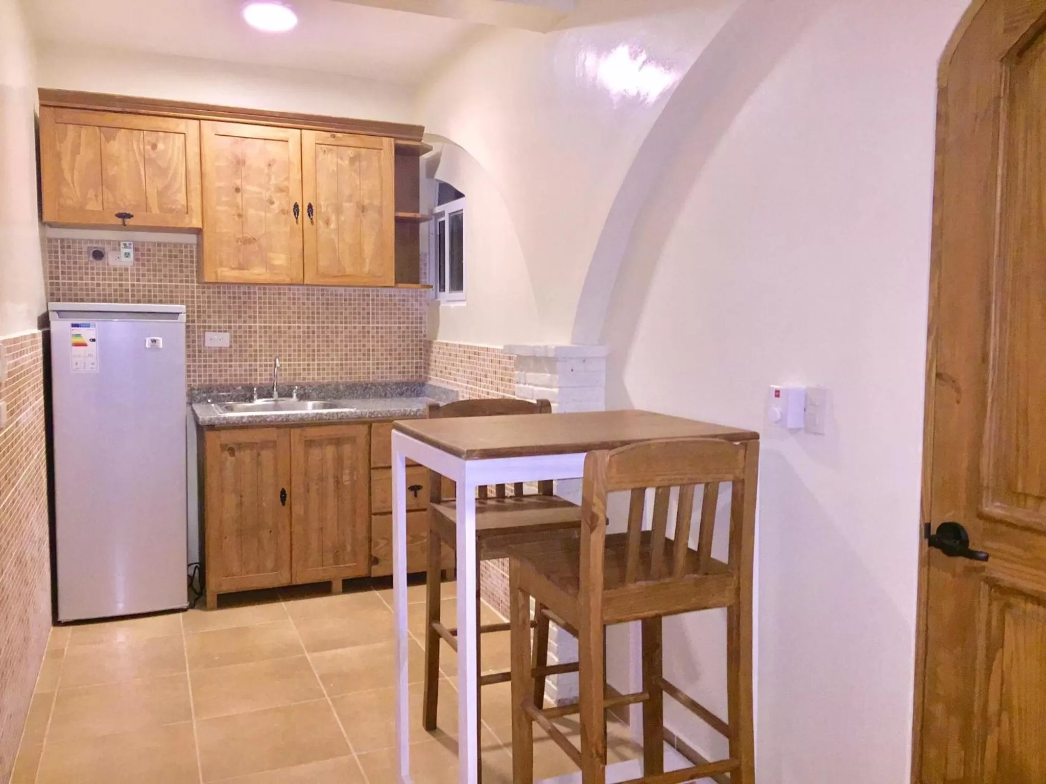 Kitchen or kitchenette in Hotel Yamilí