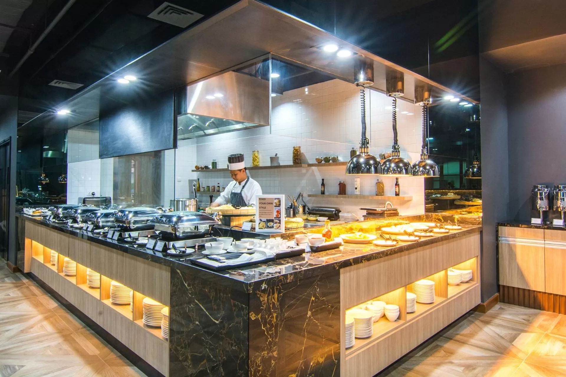 Buffet breakfast in Mercure Yangon Kaba Aye