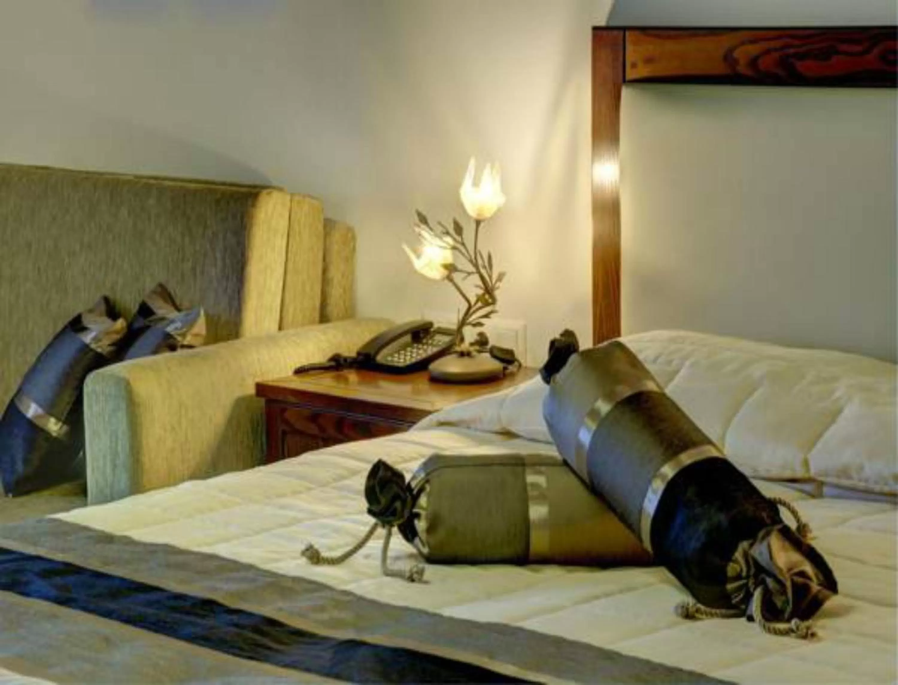 Decorative detail, Bed in Hotel Zagora