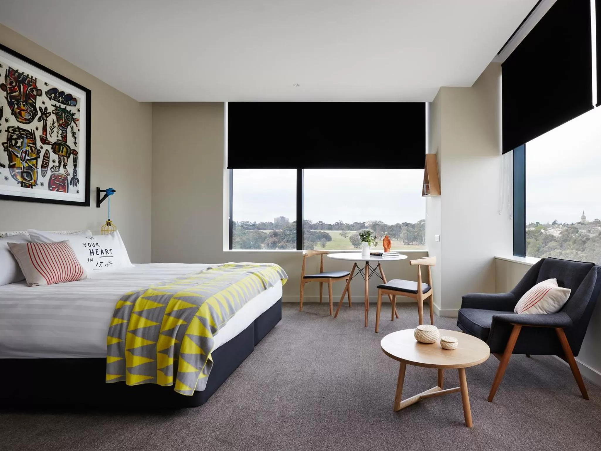 Bedroom, Bed in Art Series - The Larwill Studio