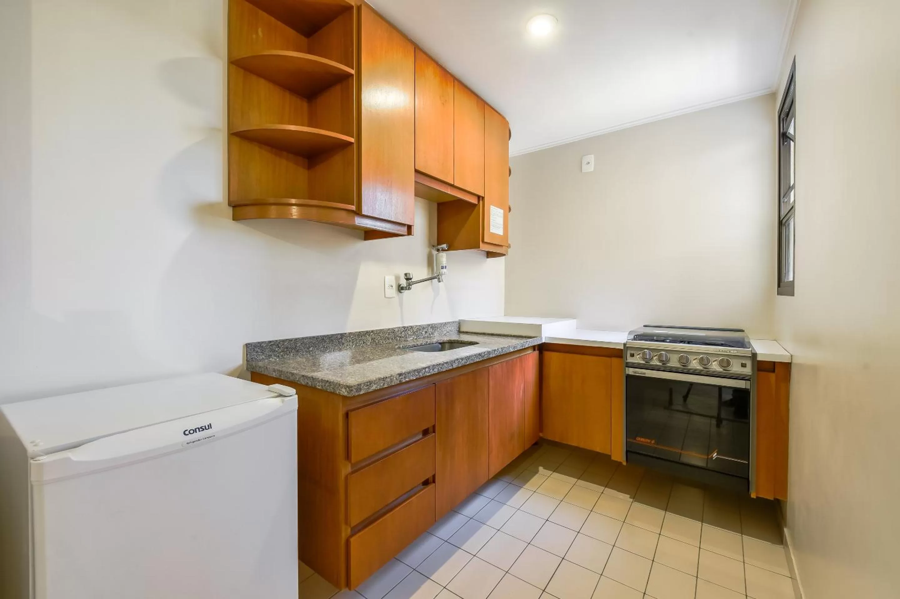Kitchen or kitchenette in Park Tower Campinas Residence by Nacional Inn