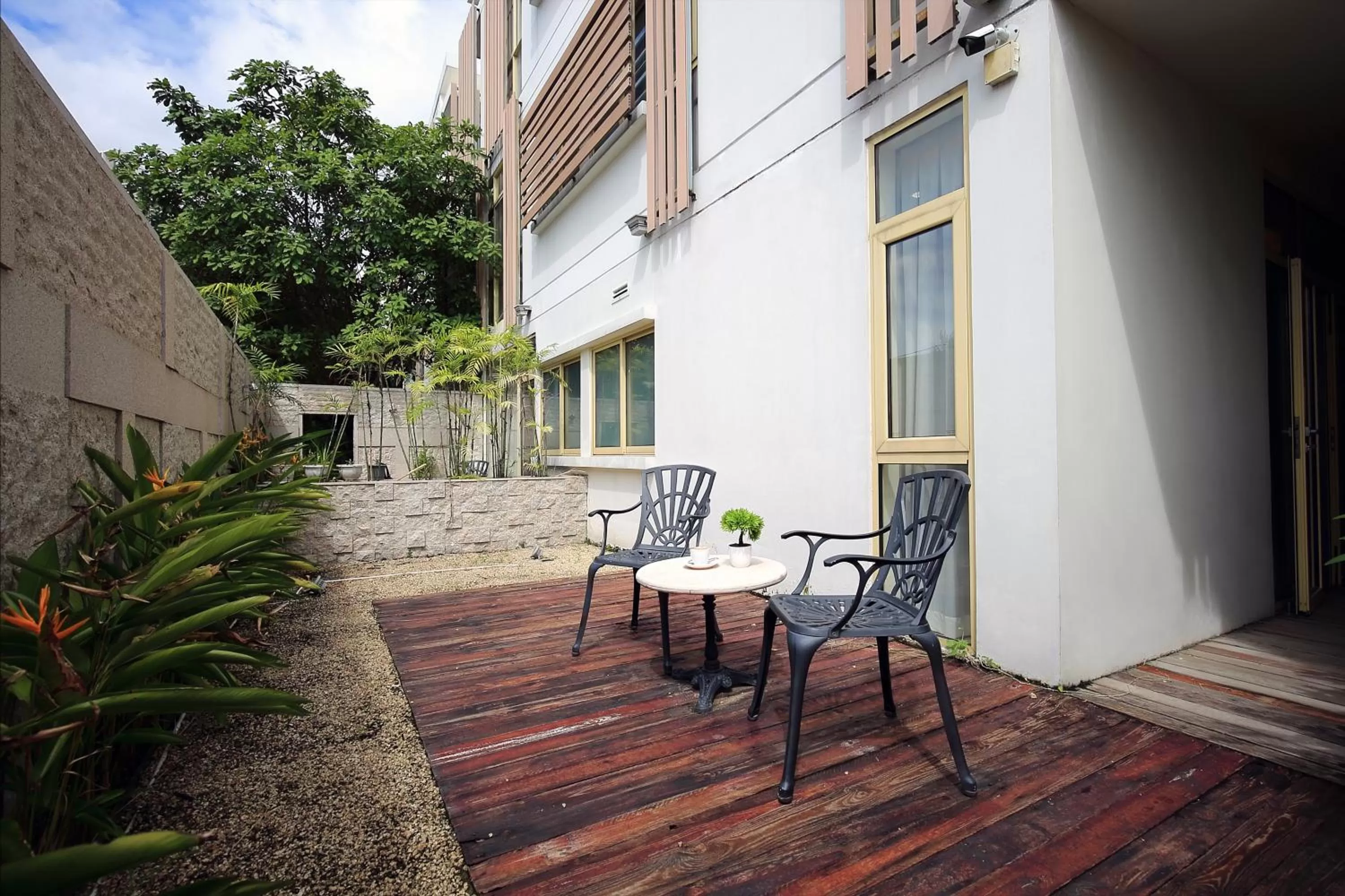 Patio in Glenwood City Resort
