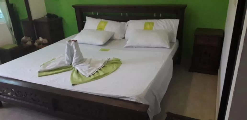 Bed in Hotel Mansión del Cesar