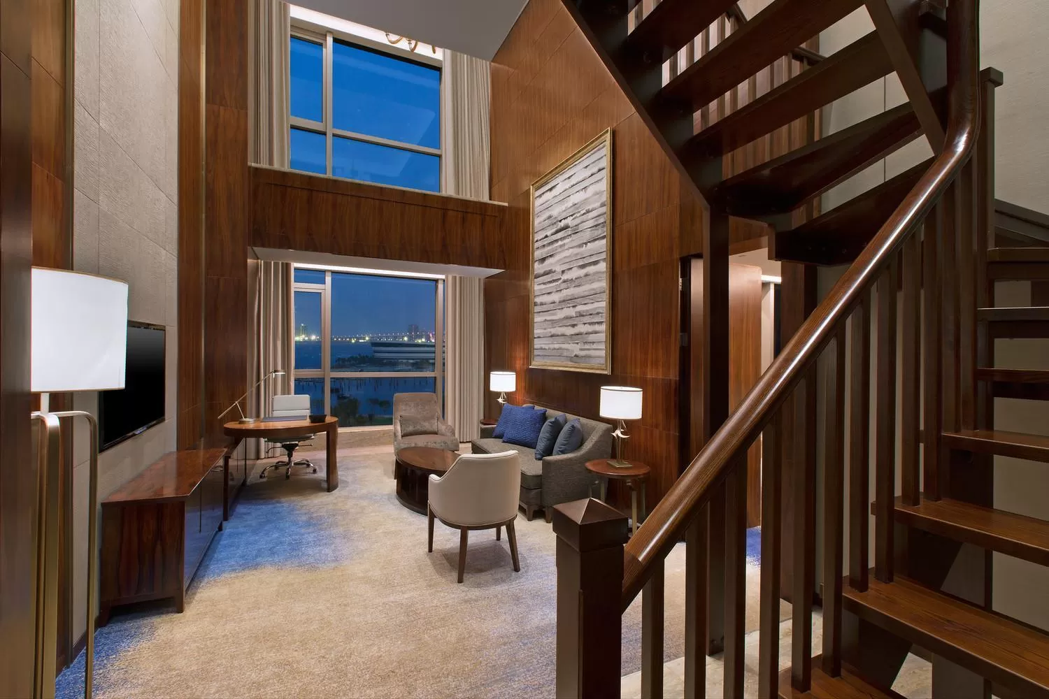 Living room in Sheraton Zhanjiang Hotel