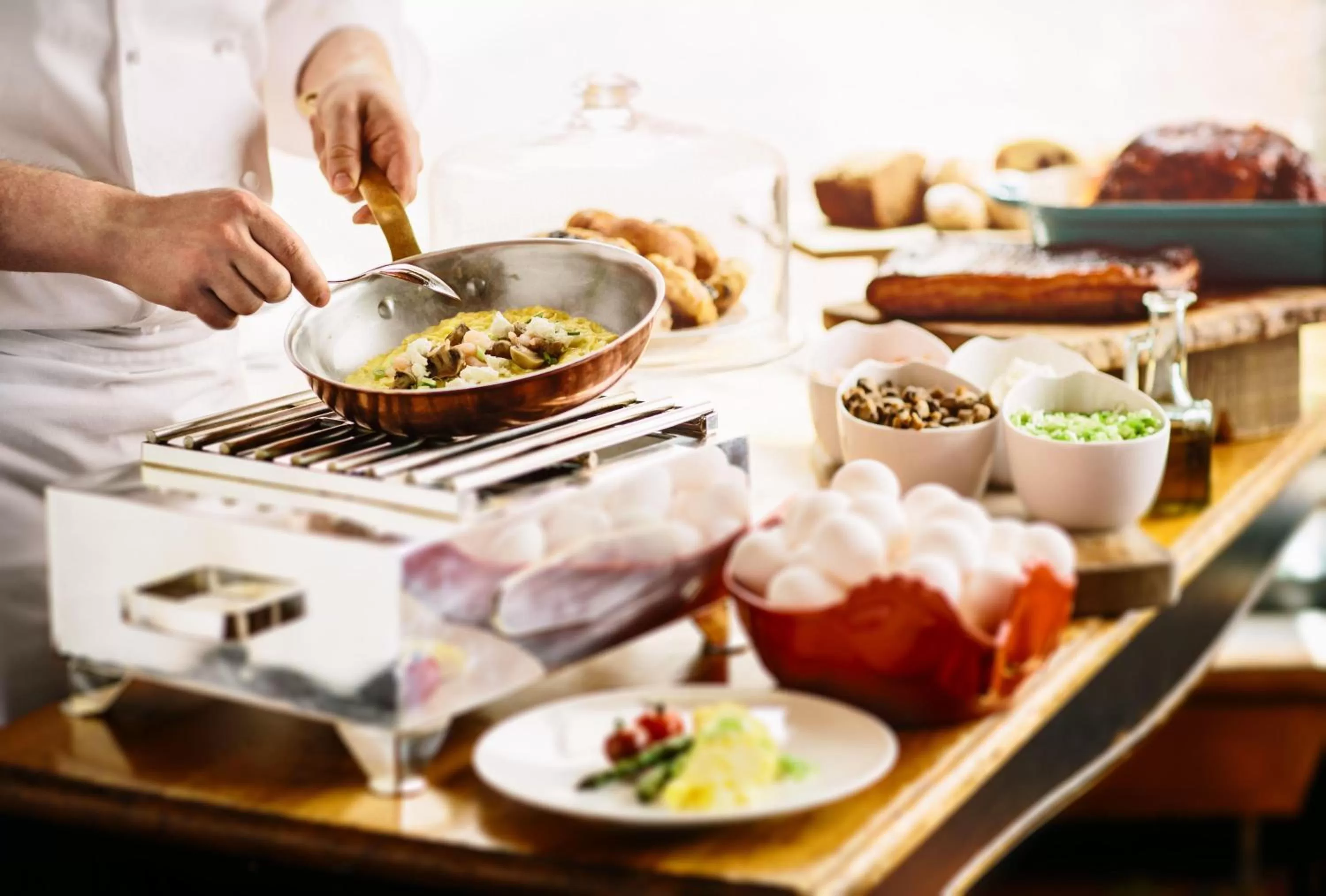 Buffet breakfast in Fairmont Chateau Whistler