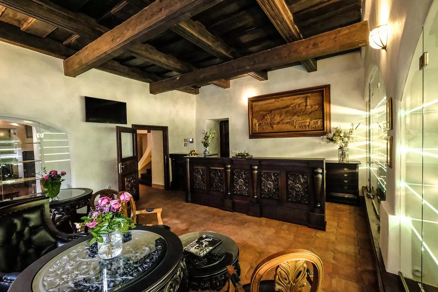 Lobby or reception in Hotel Ebersbach