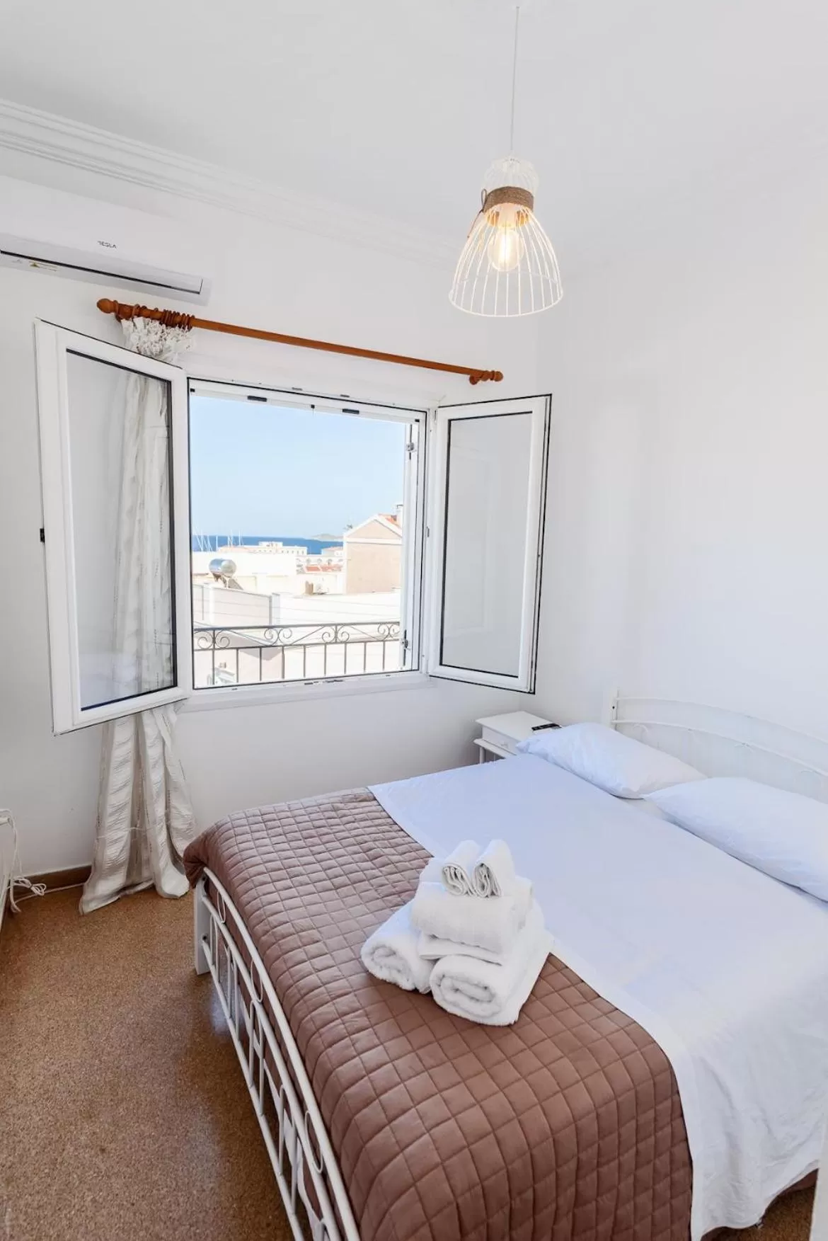 Bed in Syros DouBleTS rooms