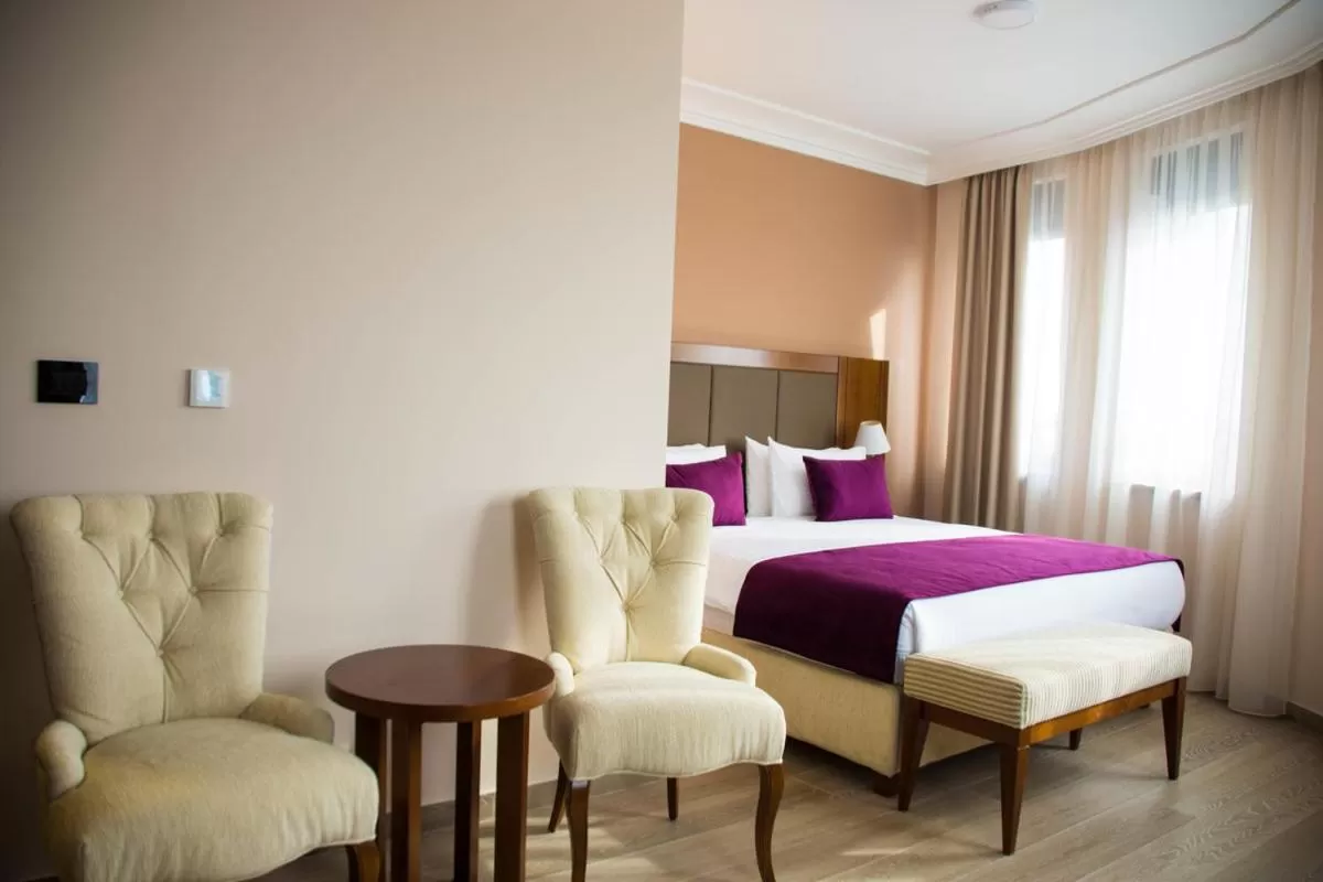 Bed in Xenon Hotel & SPA