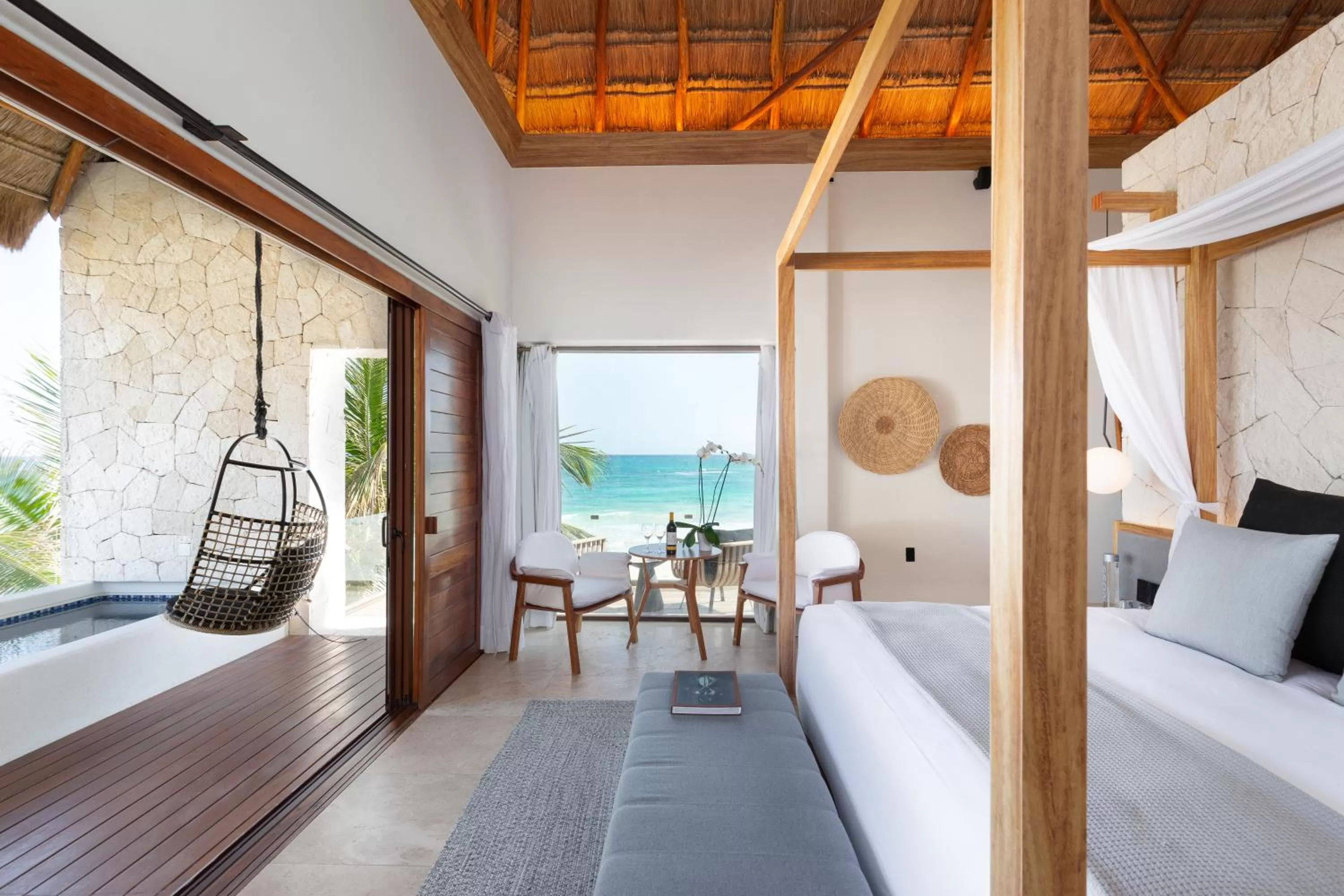 Balcony/Terrace, Bed in Tago Tulum by G Hotels