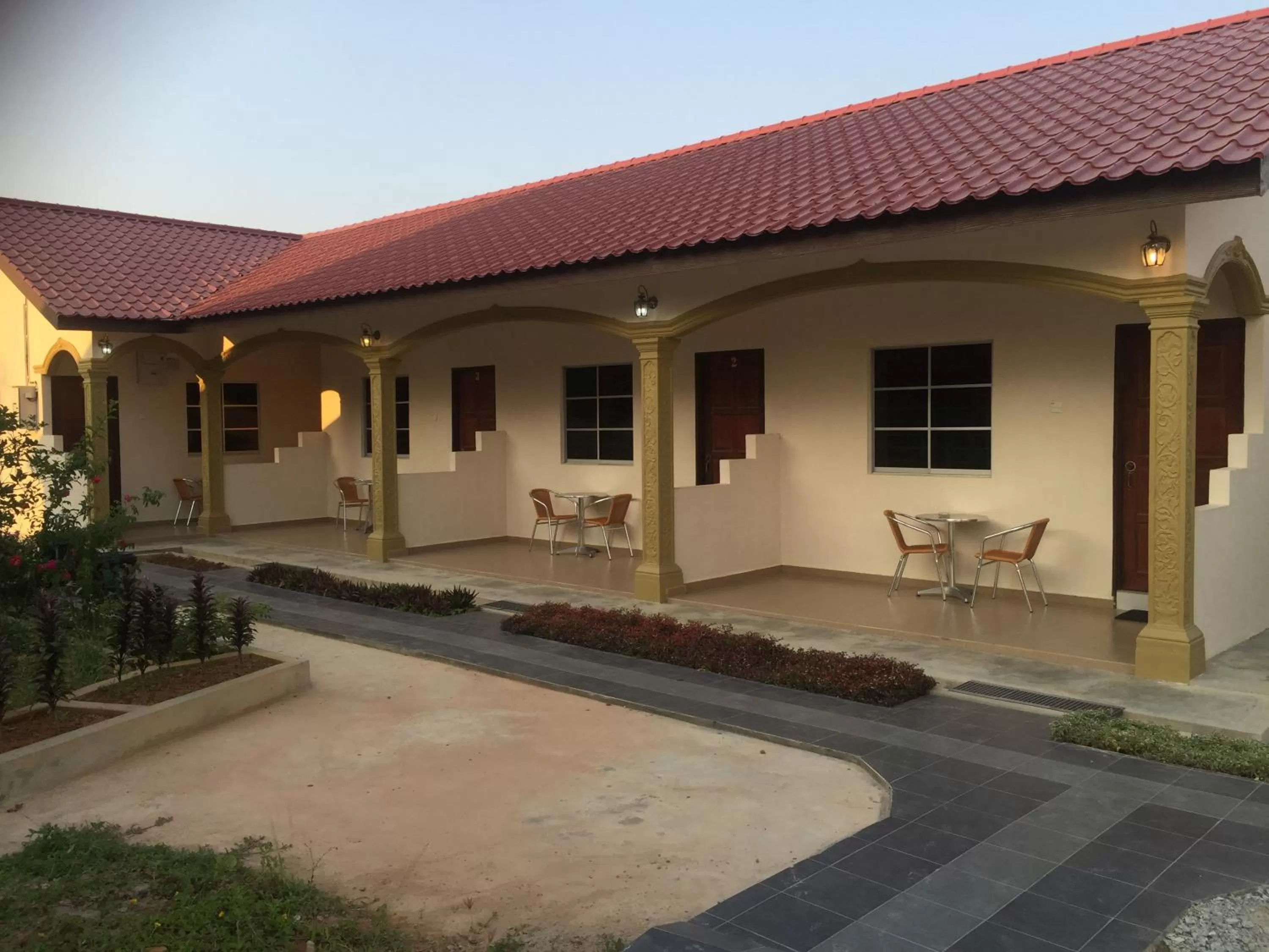 Patio in Dhania Cenang Beach Motel