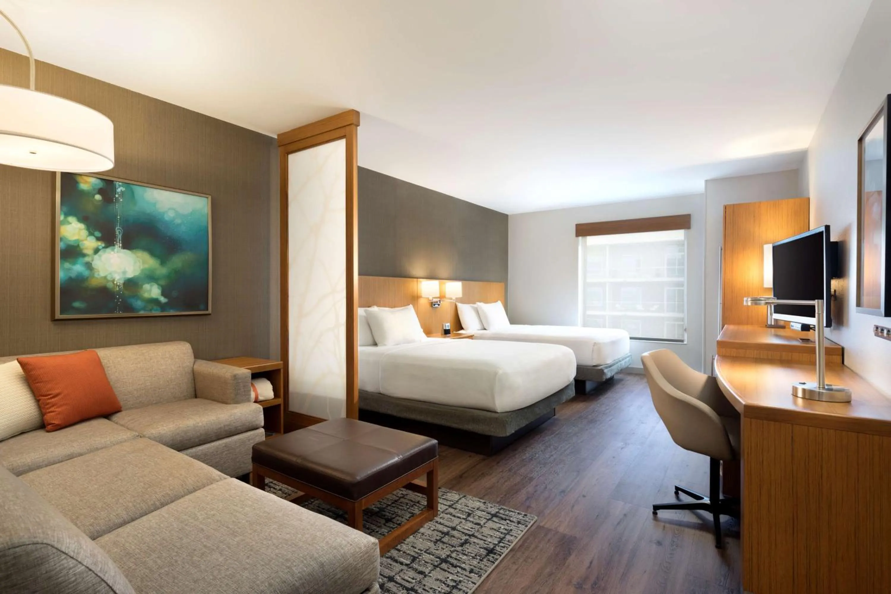 Photo of the whole room, Bed in Hyatt Place Austin Downtown