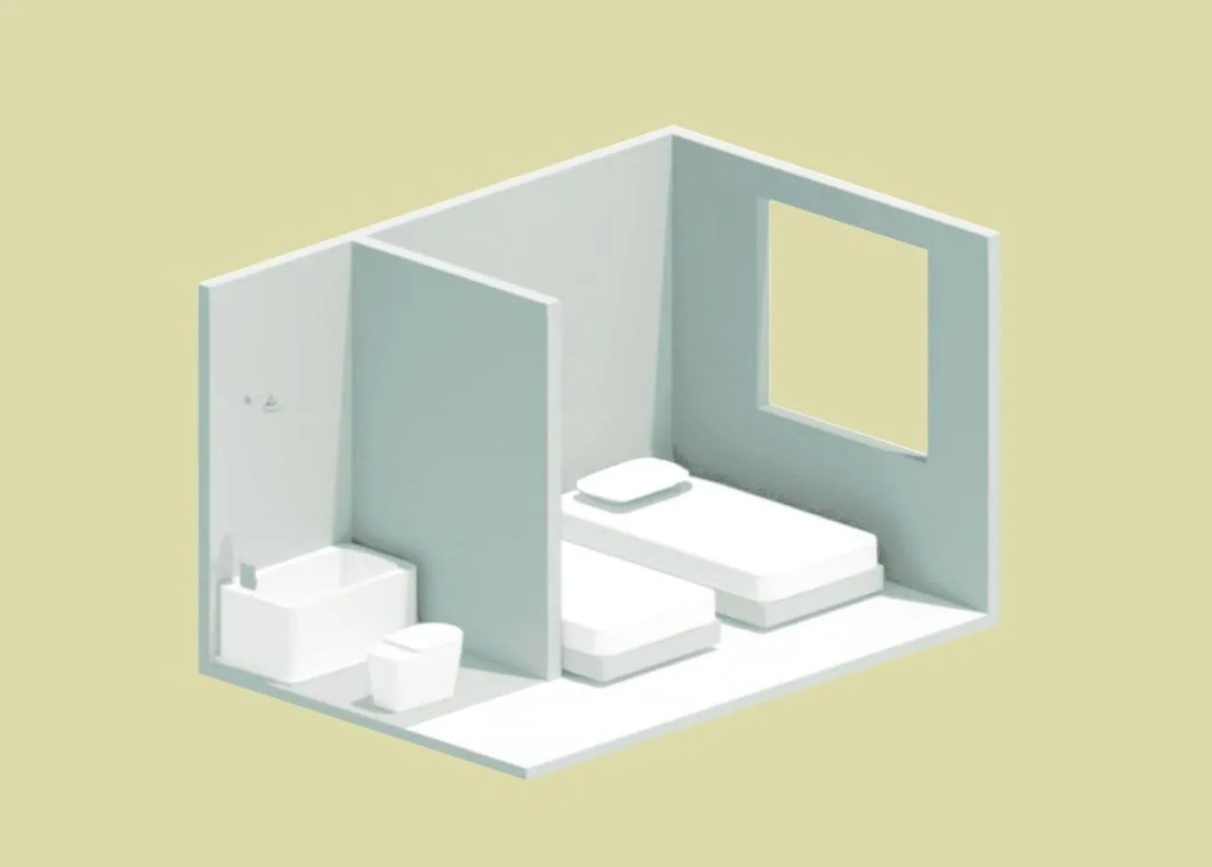 Floor plan in IMANO OSAKA SHINSAIBASHI HOSTEL