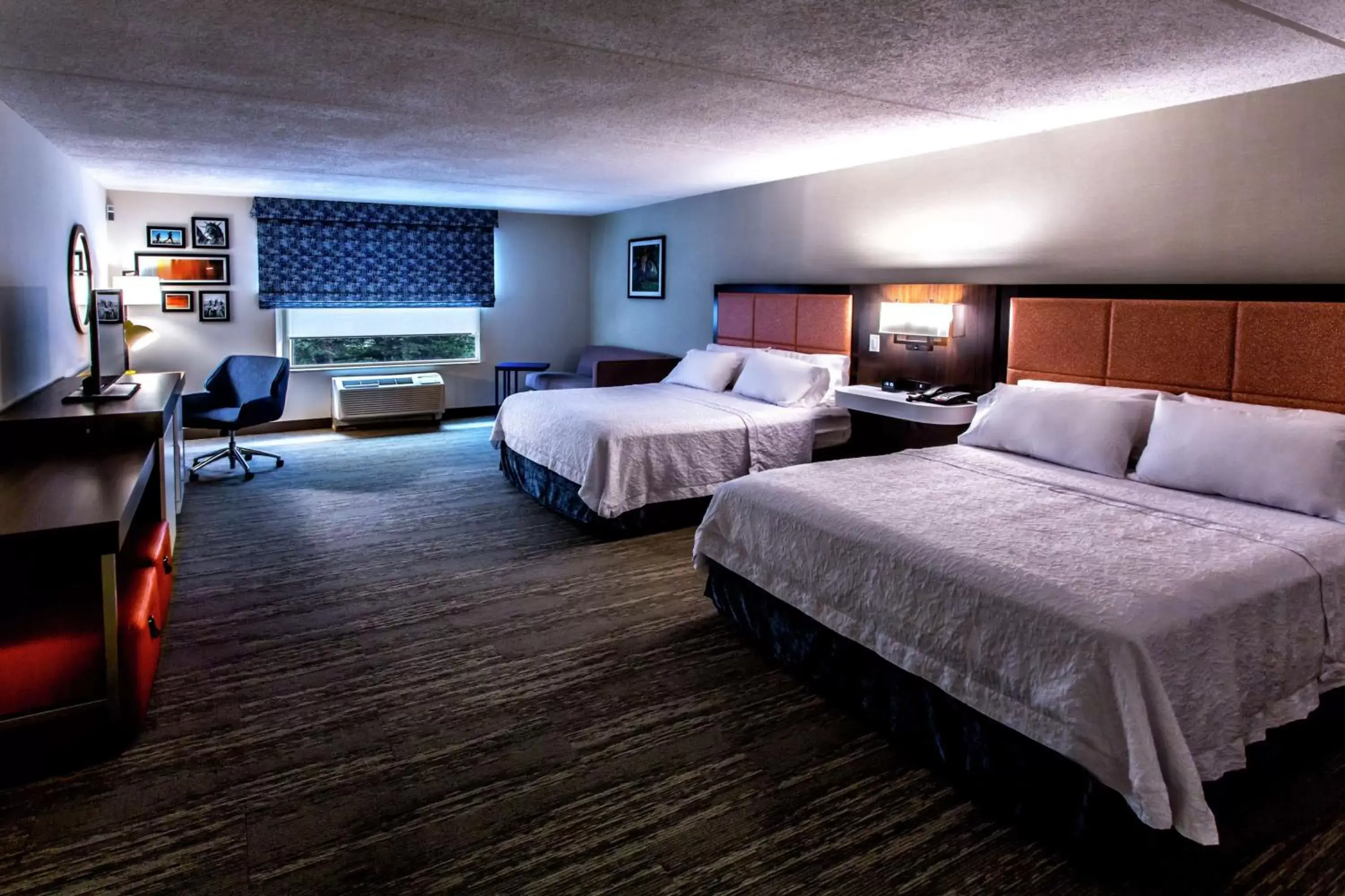 Queen Room with Two Queen Beds and Roll-In Shower - Mobility and Hearing Access/Non-Smoking in Hampton Inn & Suites Staten Island Queen Room with Two Queen Beds and Roll-In Shower - Mobility and Hearing Access/Non-Smoking in Hampton Inn & Suites Staten Island