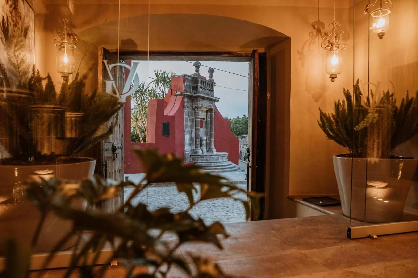 Lobby or reception in El Golpe de Vista