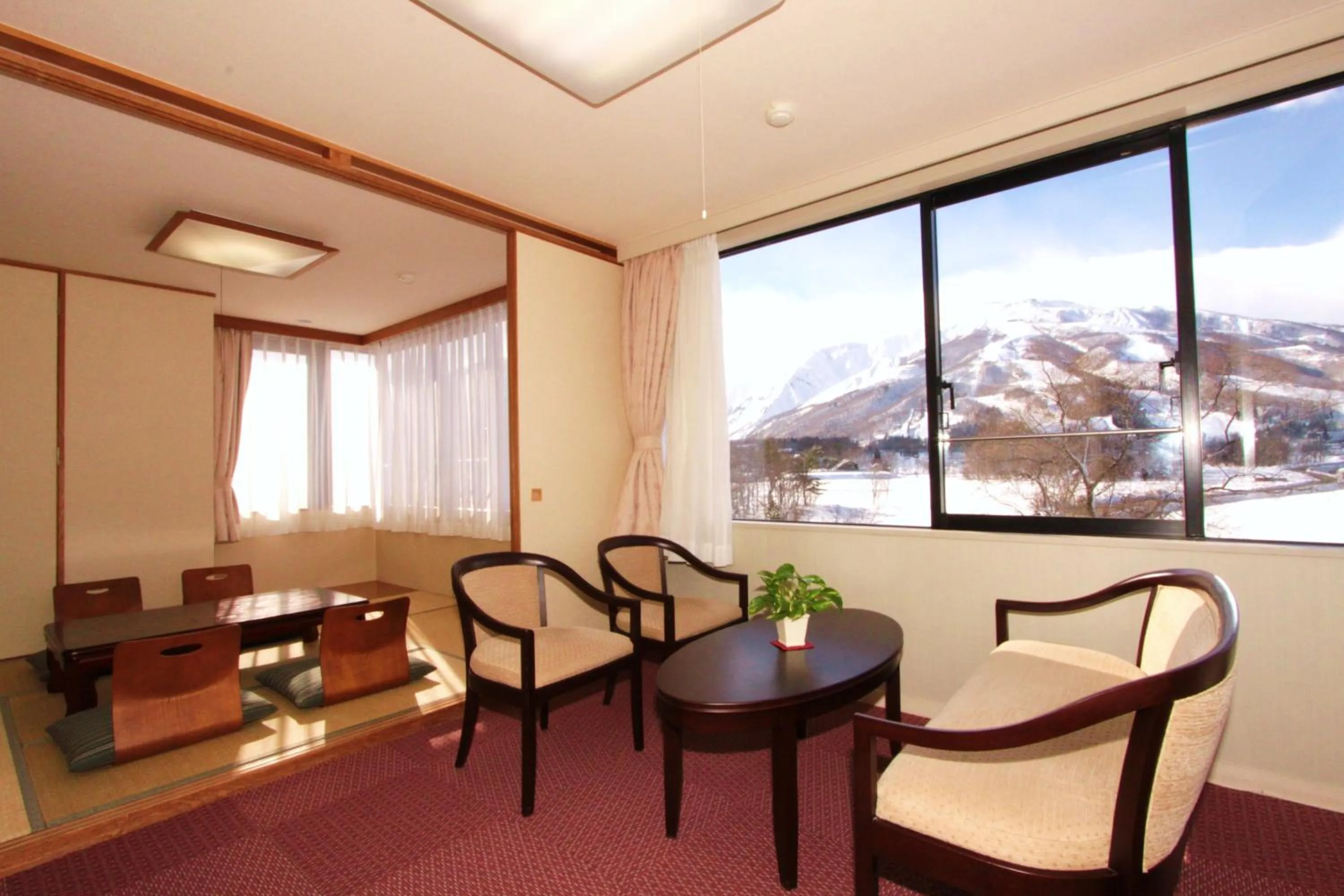 Seating area in Hotel Hakuba
