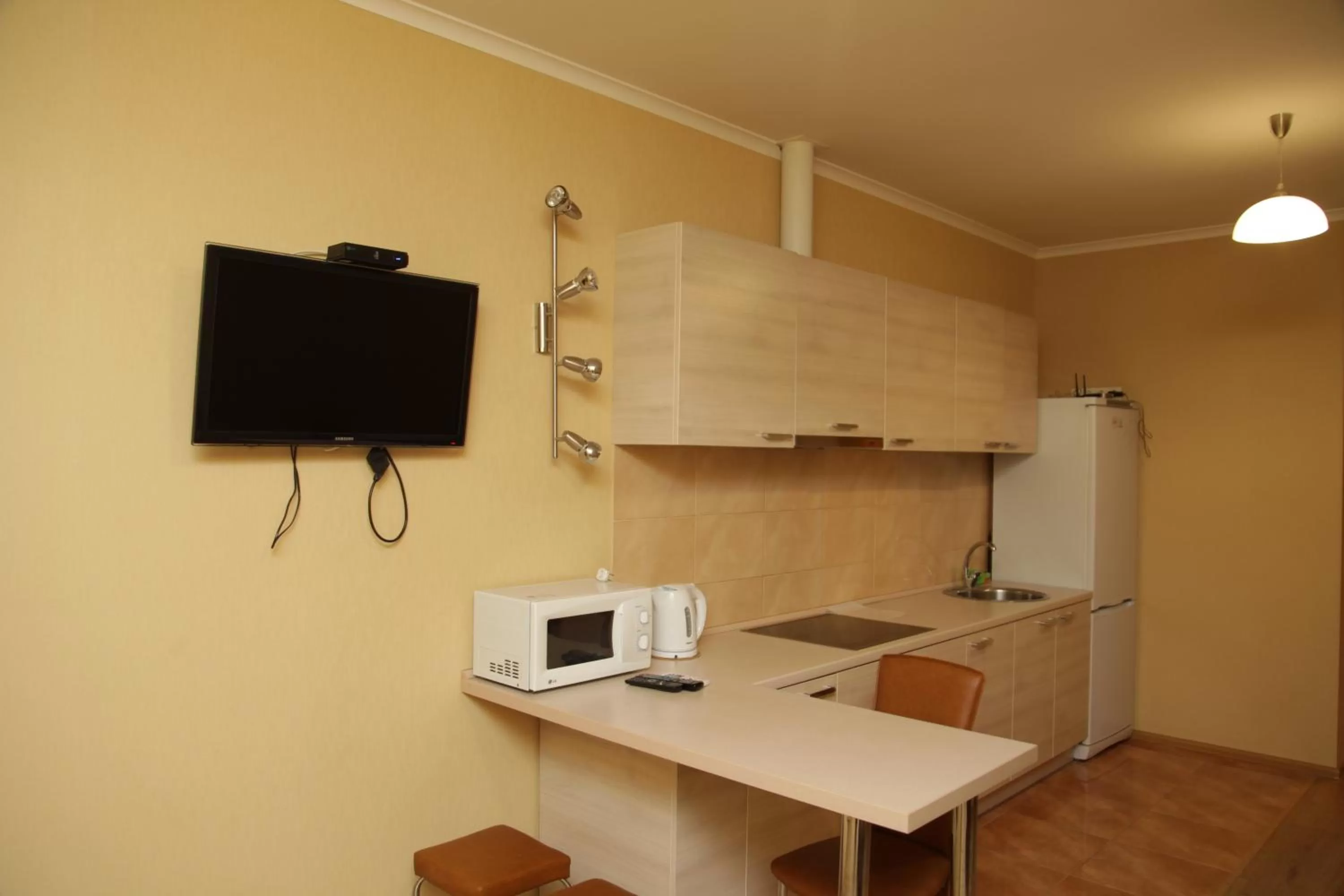 Kitchen or kitchenette, TV/Entertainment Center in irisHotels