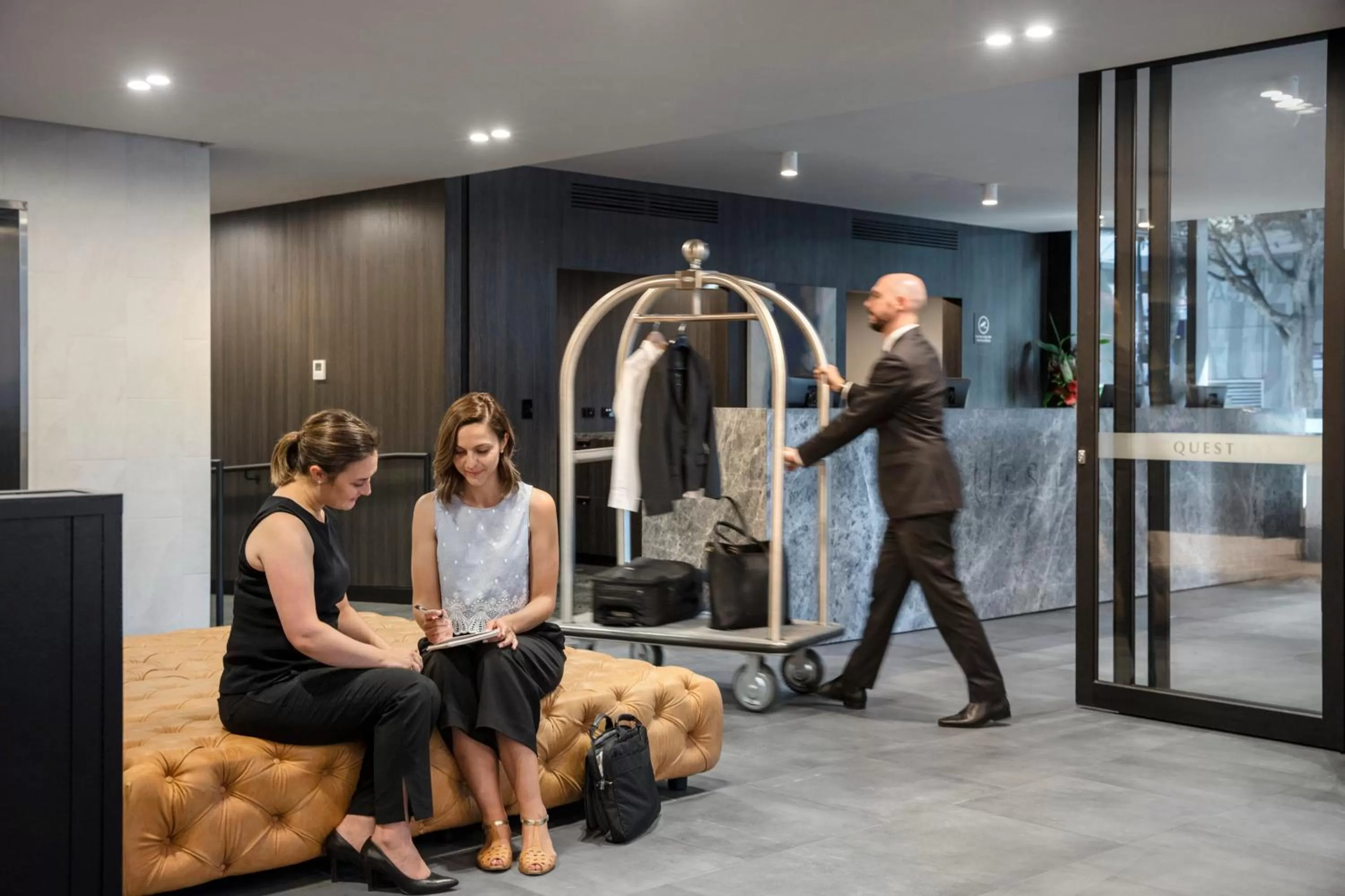 Lobby or reception in Quest NewQuay