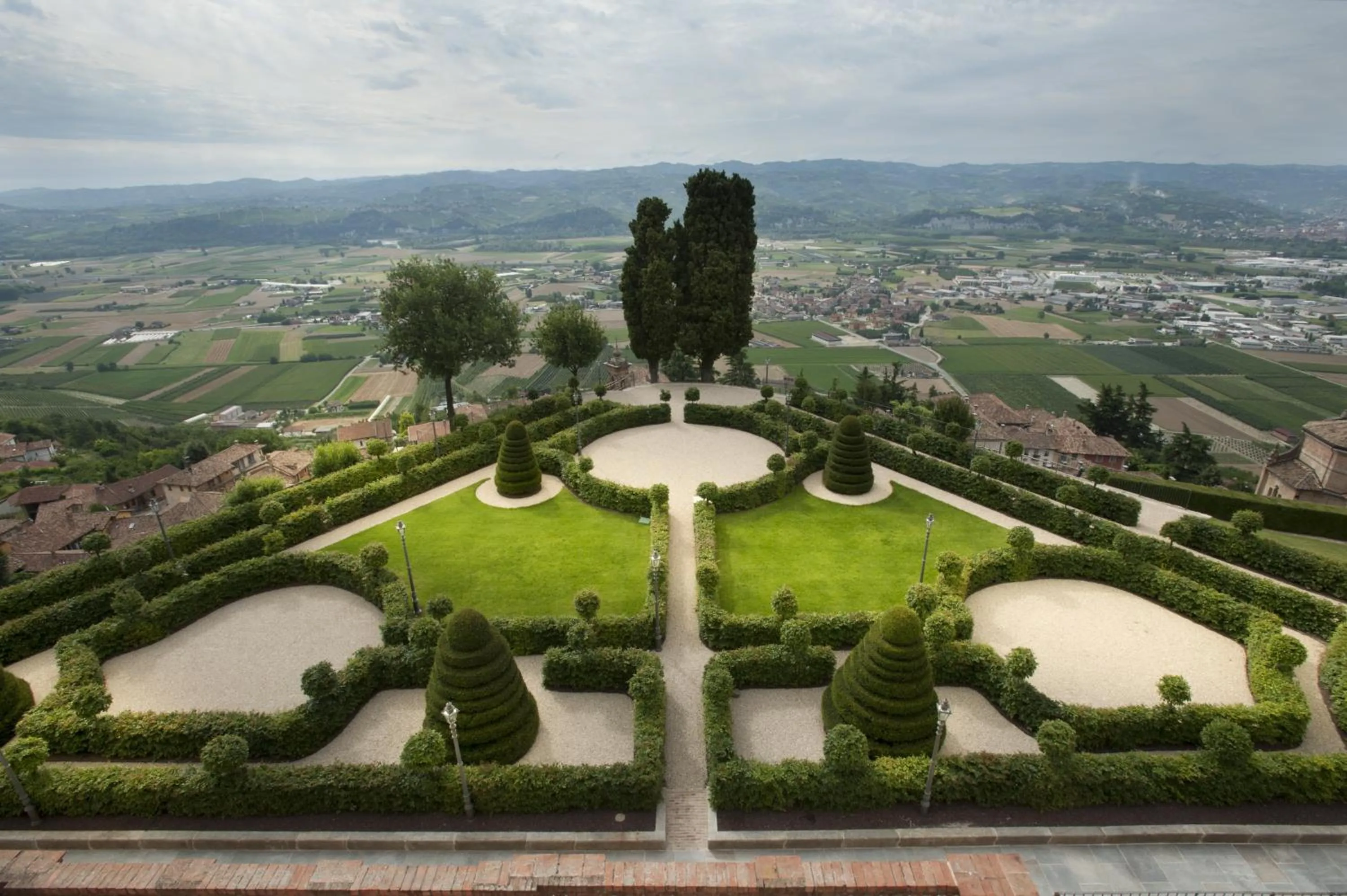 Bird's eye view in Castello di Guarene