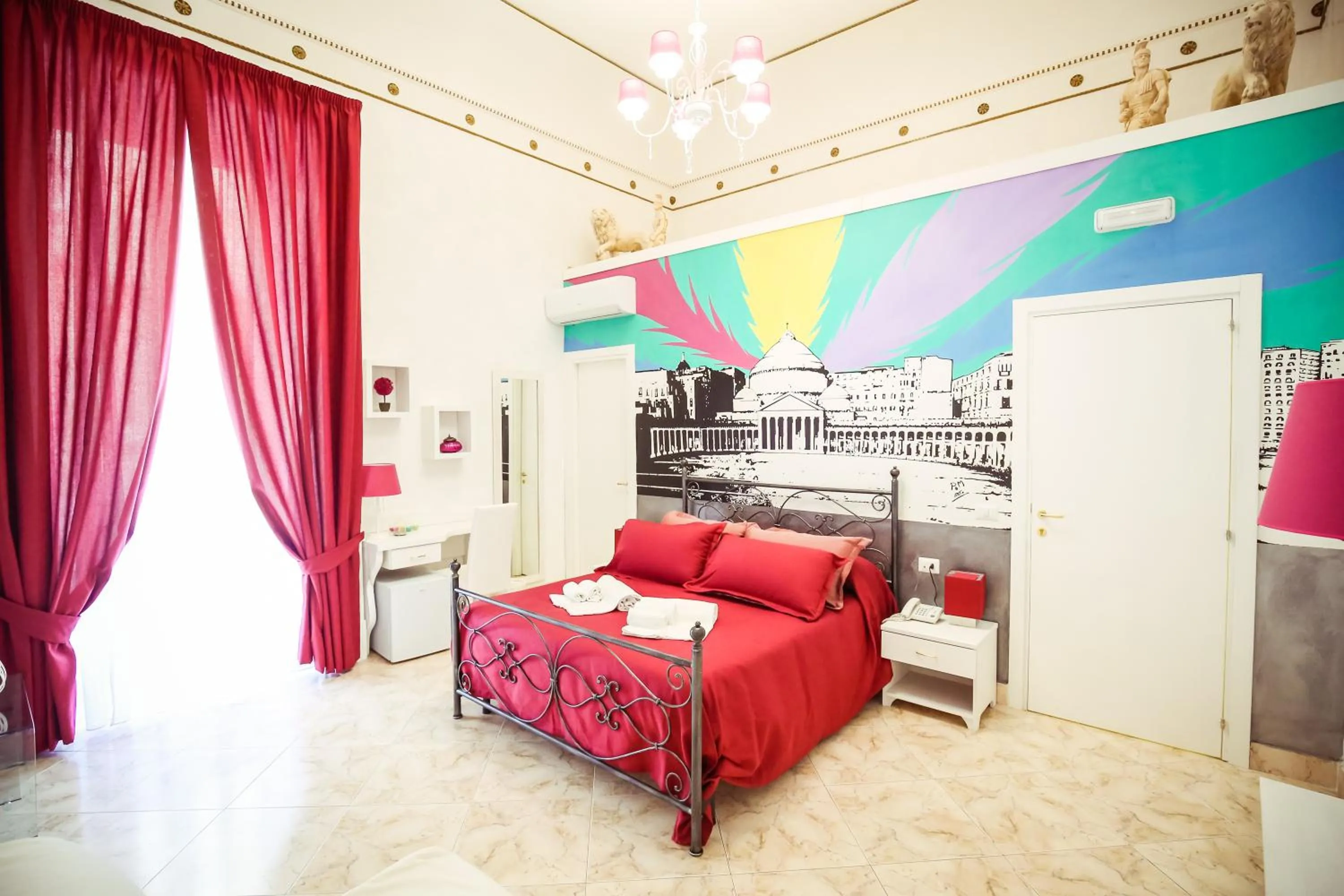 Bed in NapoliMia Boutique Hotel