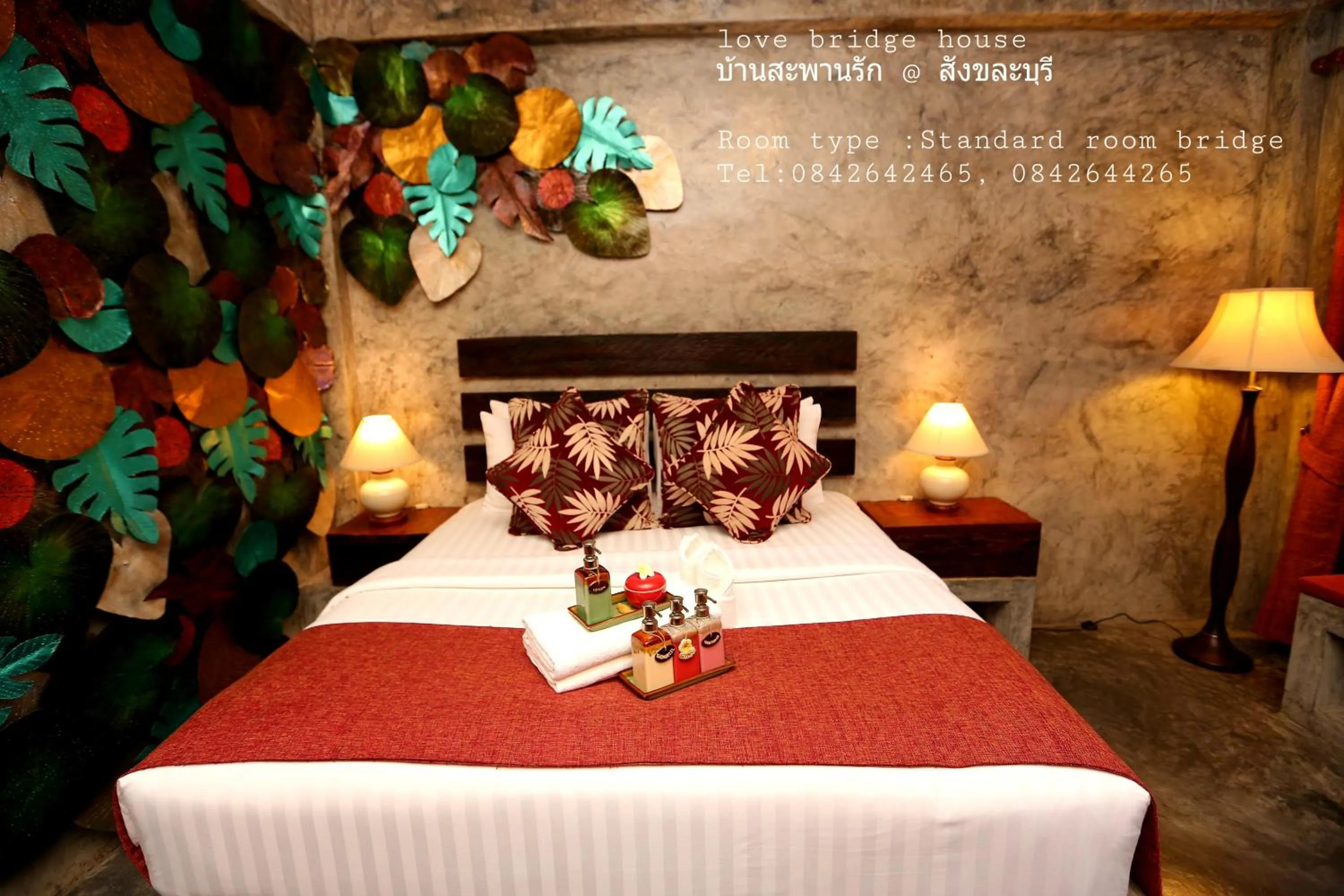 Bed in Love Bridge House บ้านสะพานรัก