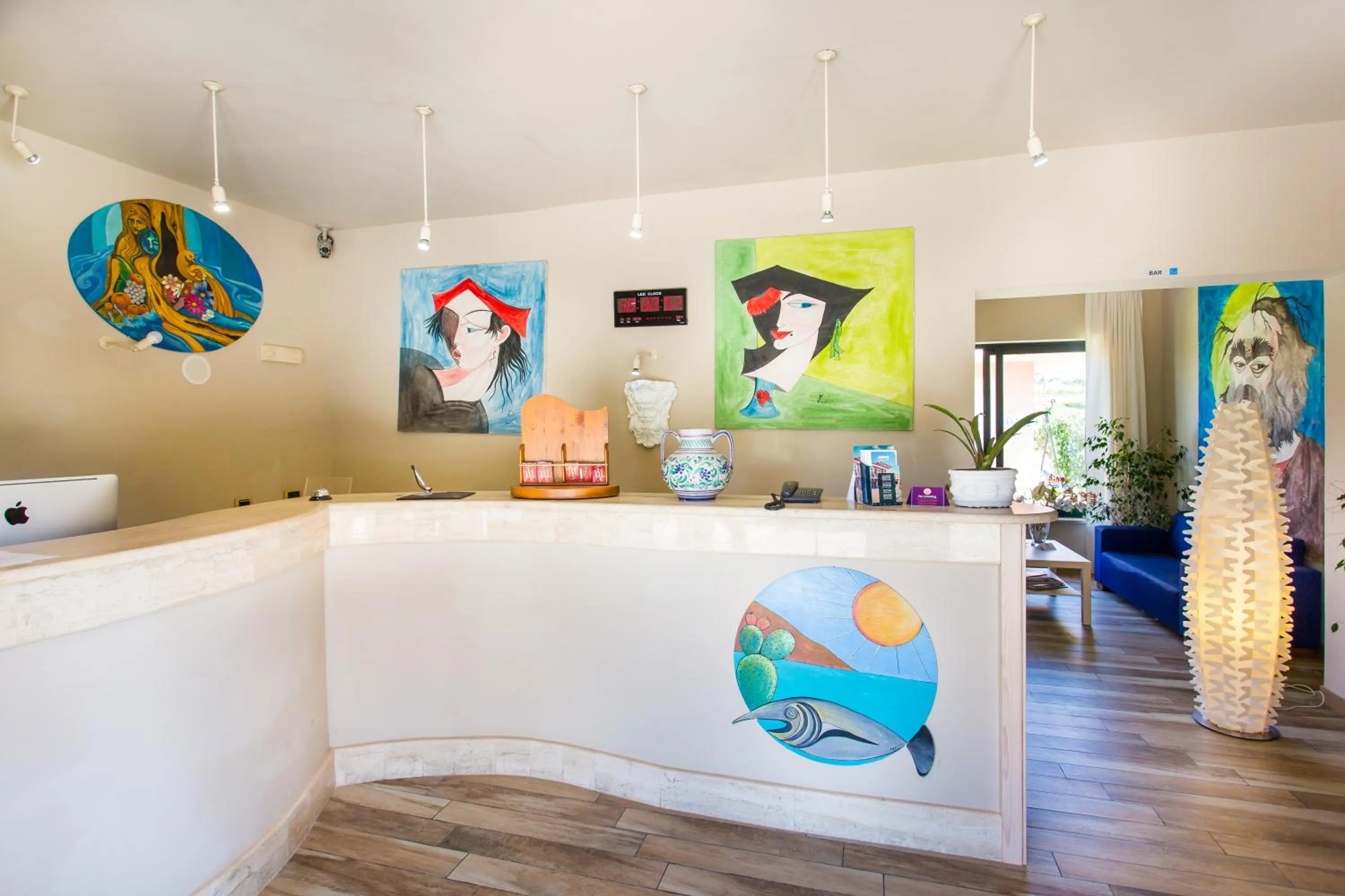 Lobby or reception in Hotel La Playa Blanca