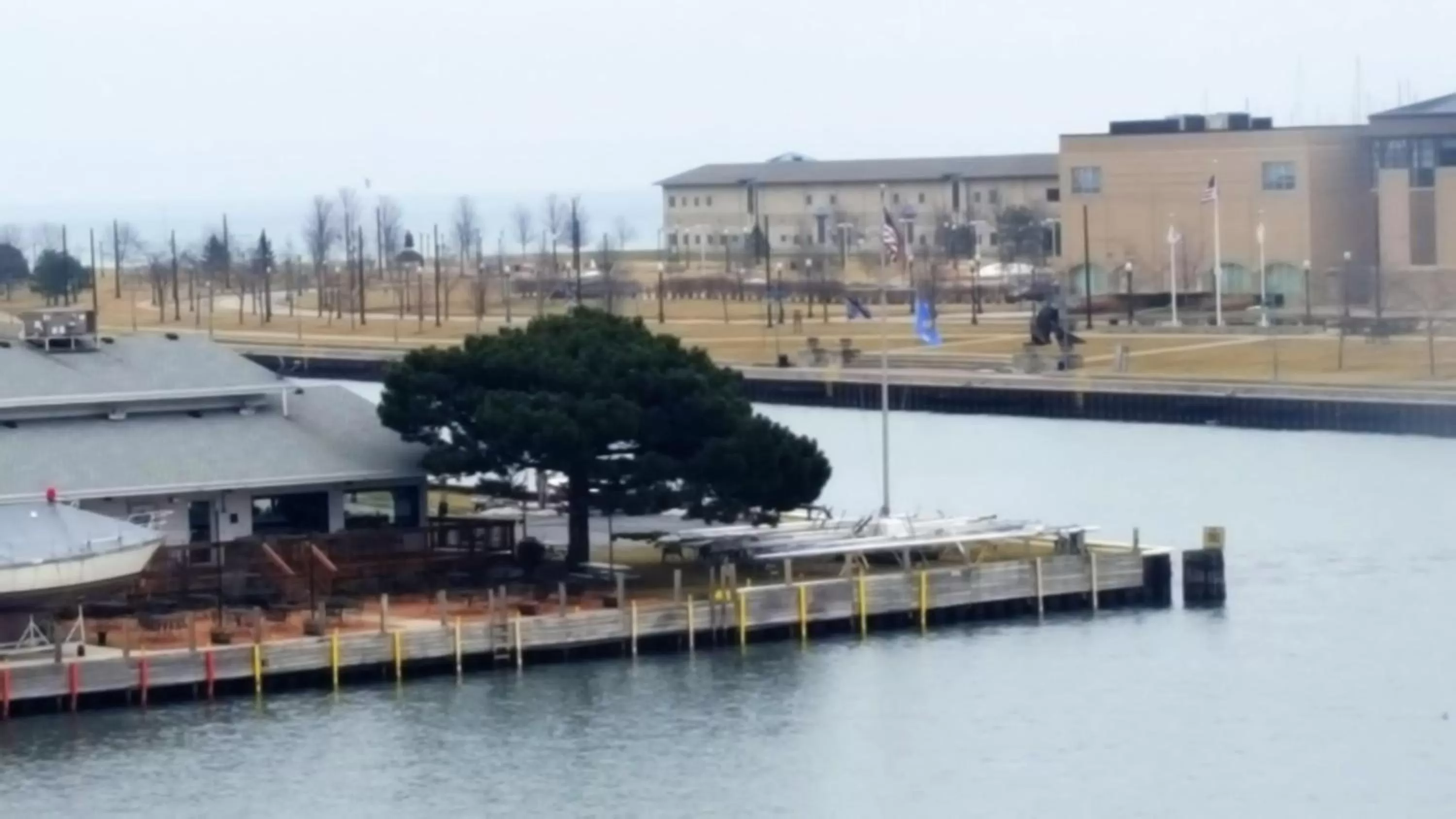 Lake view in Wyndham Garden Kenosha Harborside