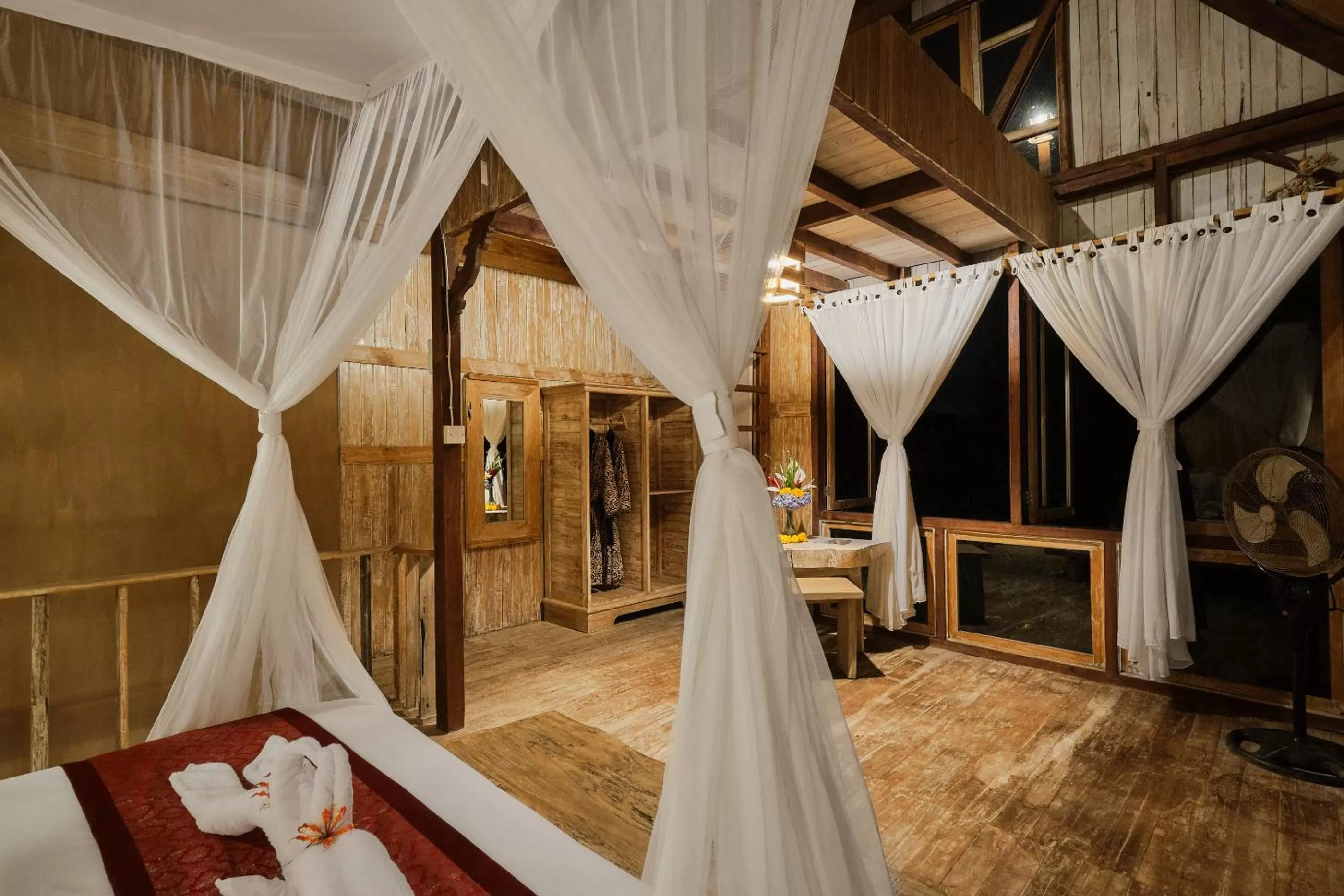 Bedroom, Bed in Joglo Organik Guesthouse