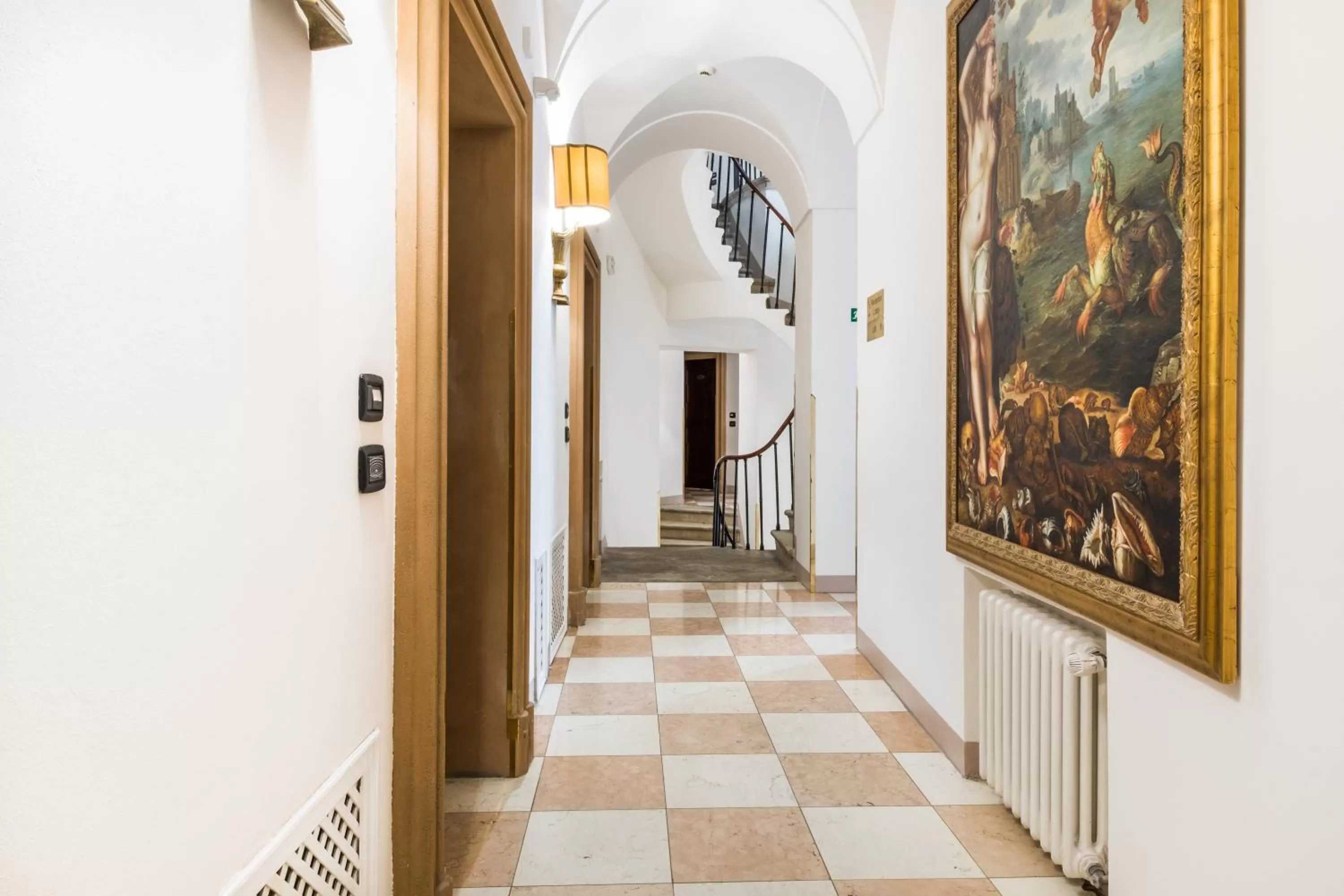 Decorative detail in Charles Bridge Palace