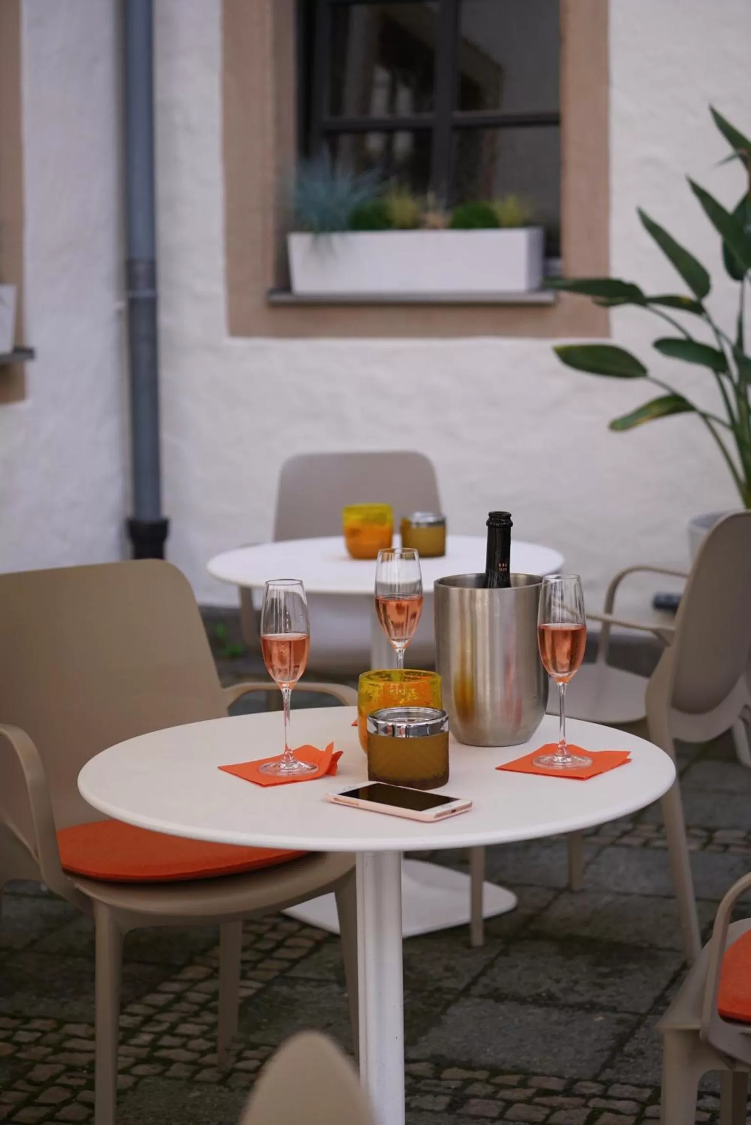 Patio in Hotel Maxplatz