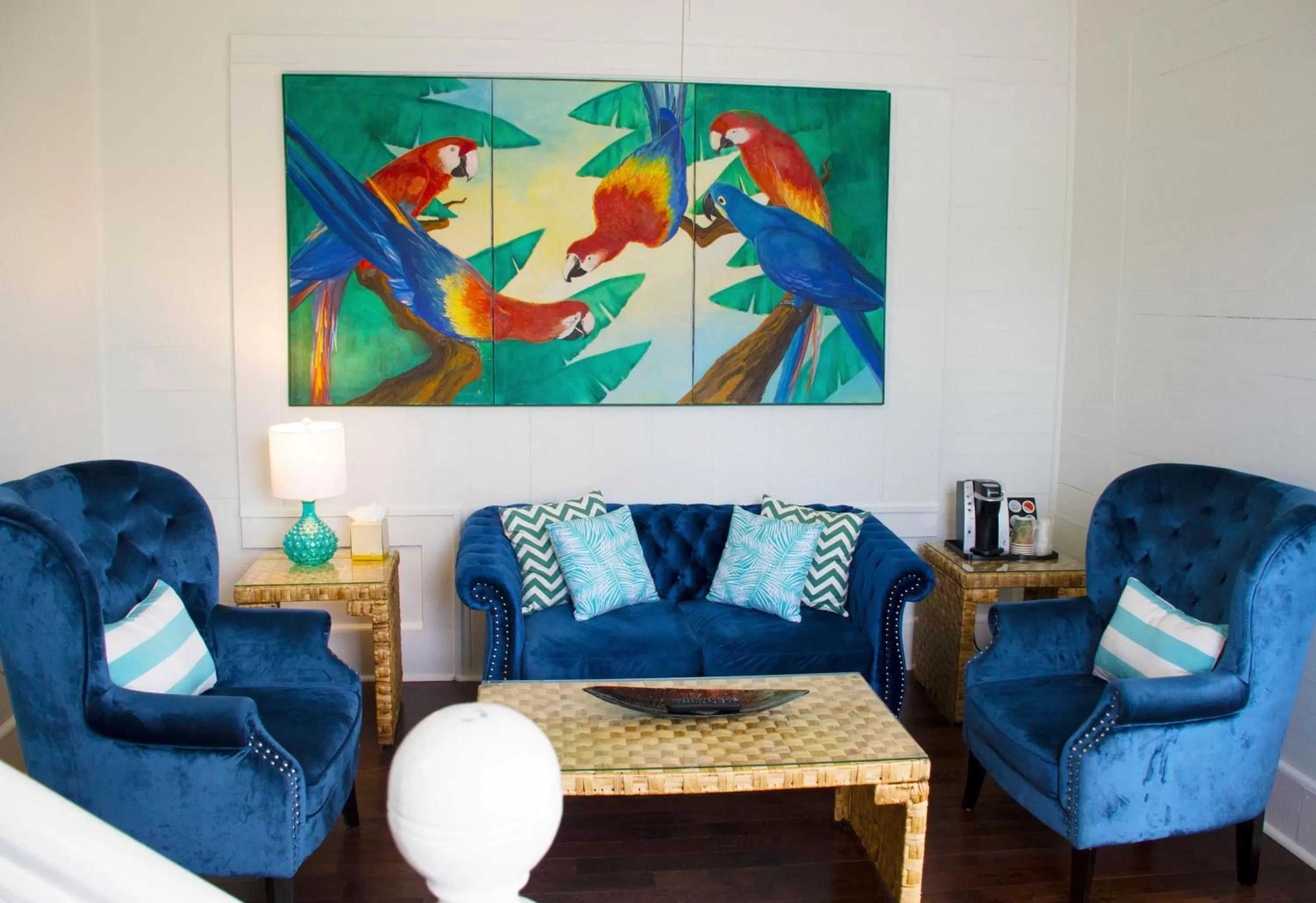 Living room in Duval House