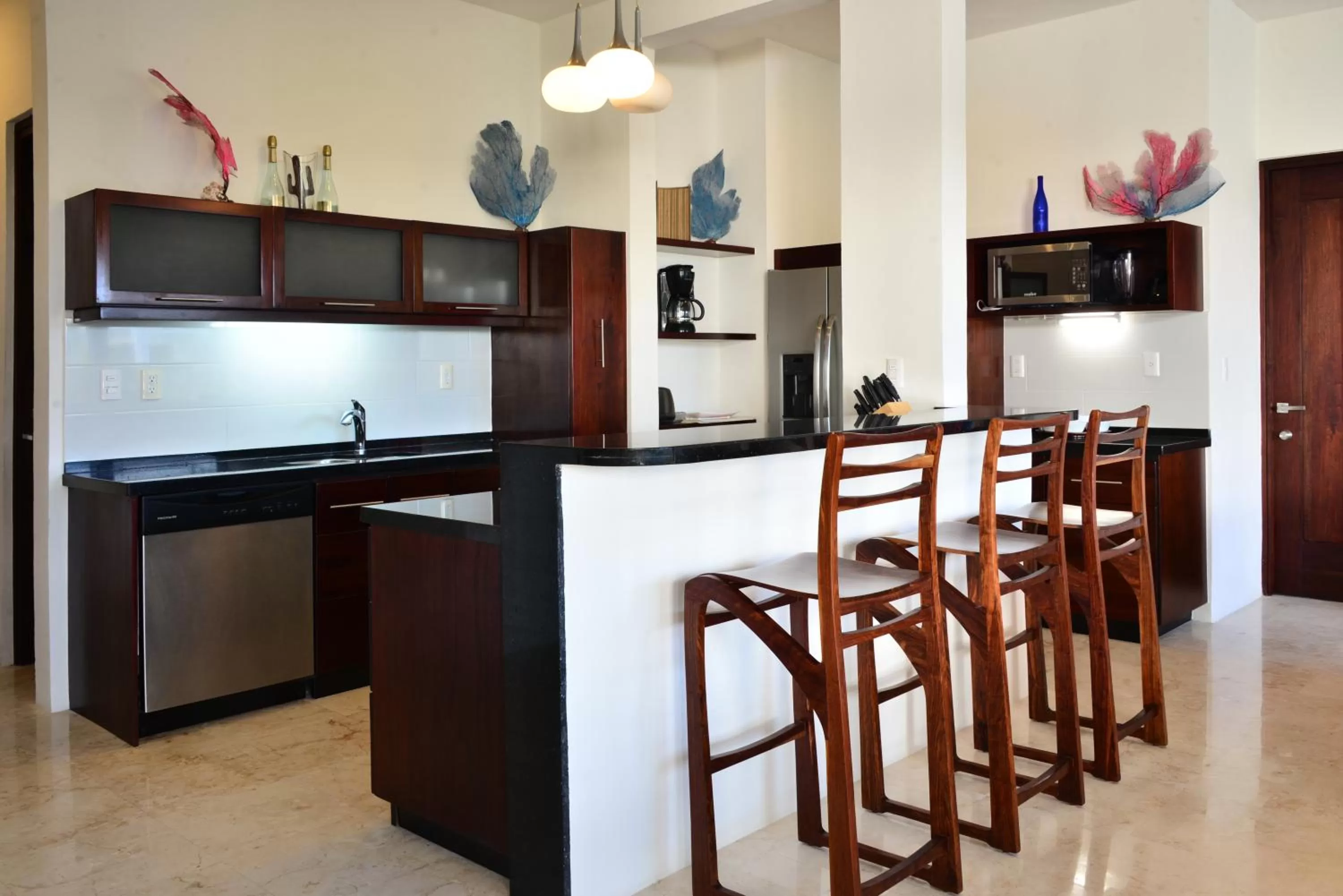 Kitchen or kitchenette in Intima Resort Tulum Adults Only (Clothing Optional)