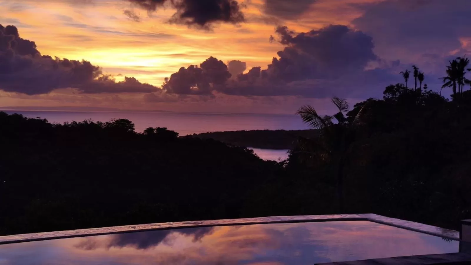 Pool view in Tanah Damai Hotel