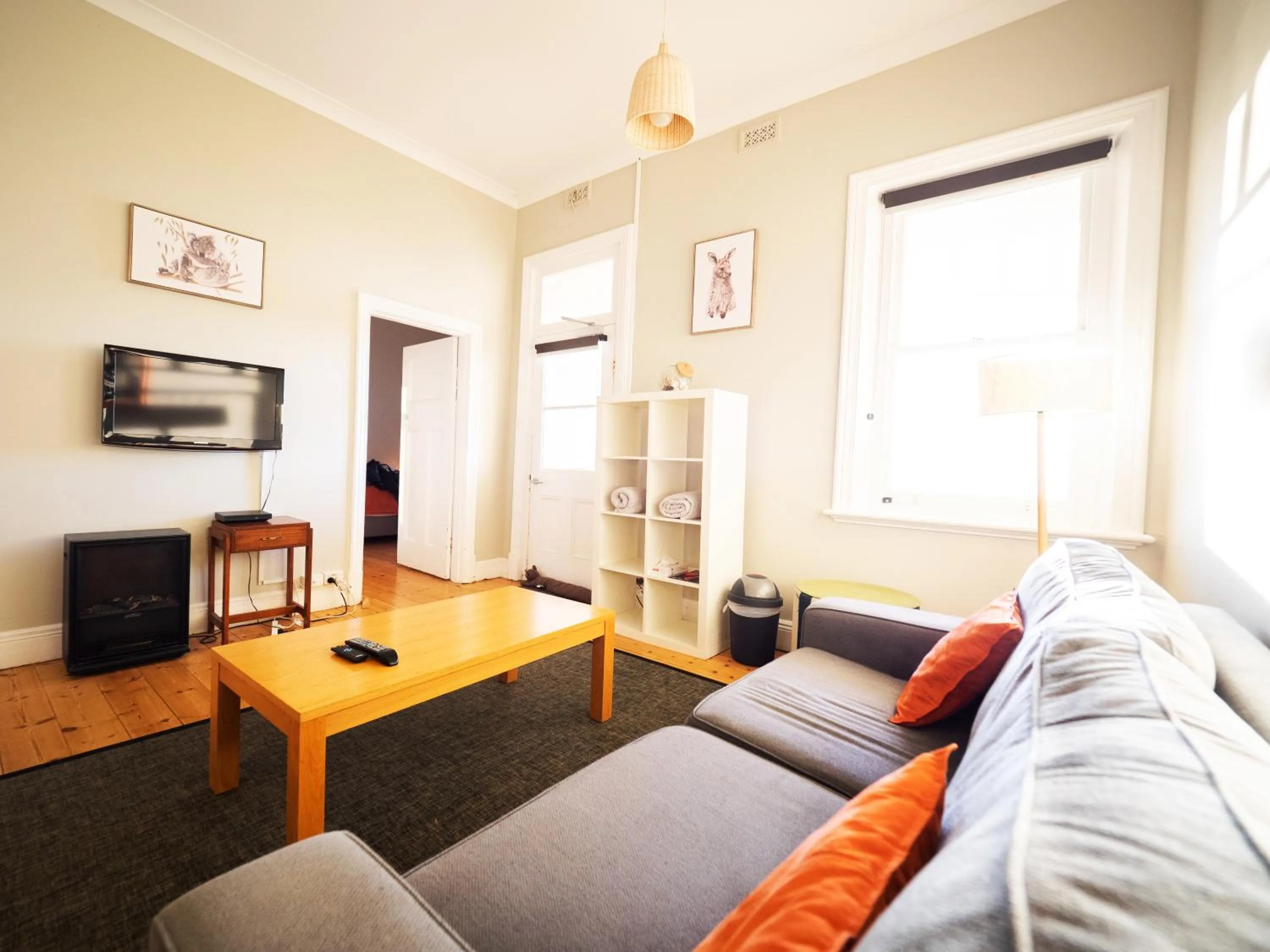 Living room in YHA Port Elliot Beach House