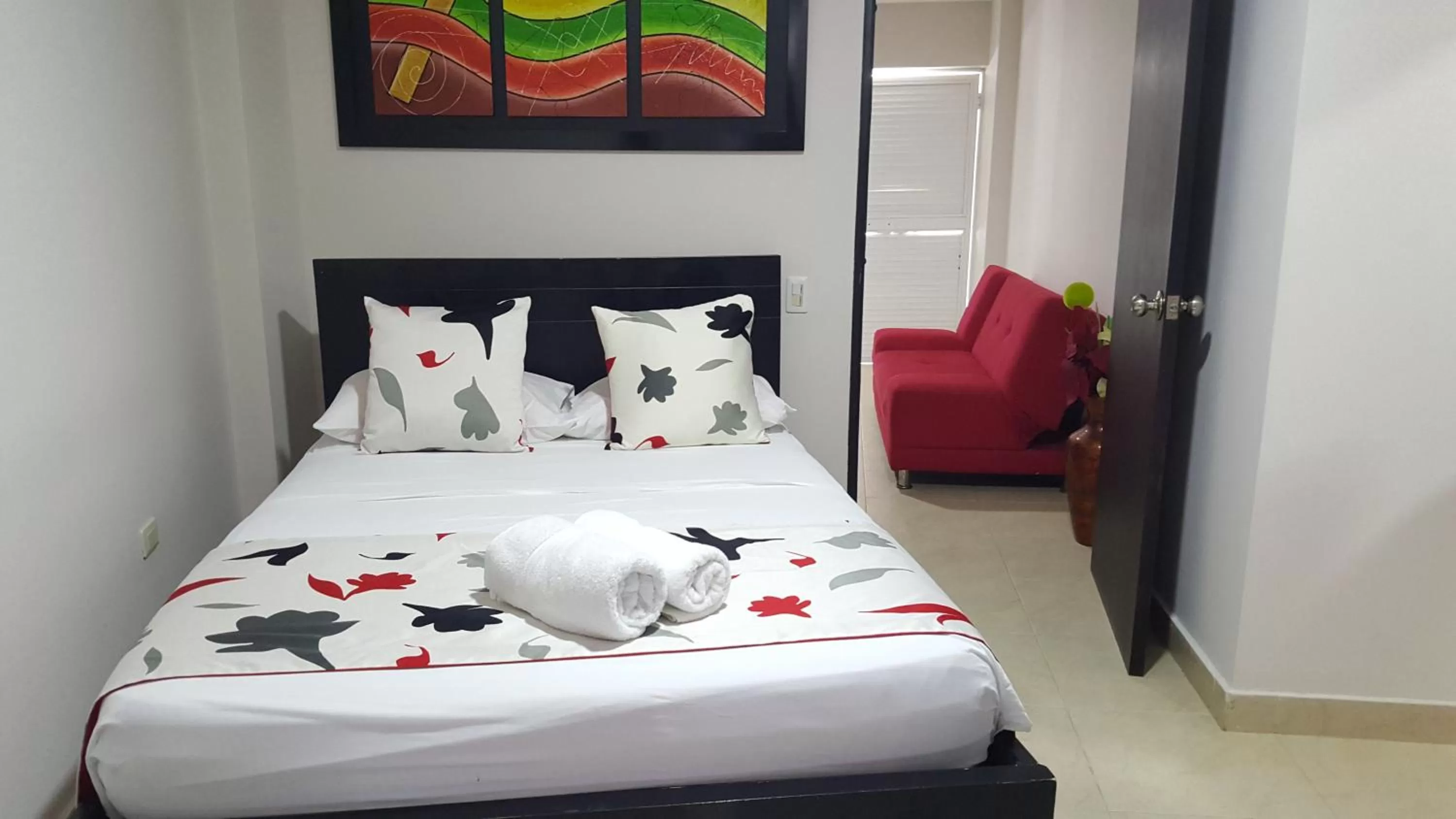 Bed in Caribbean Island Hotel Piso 2