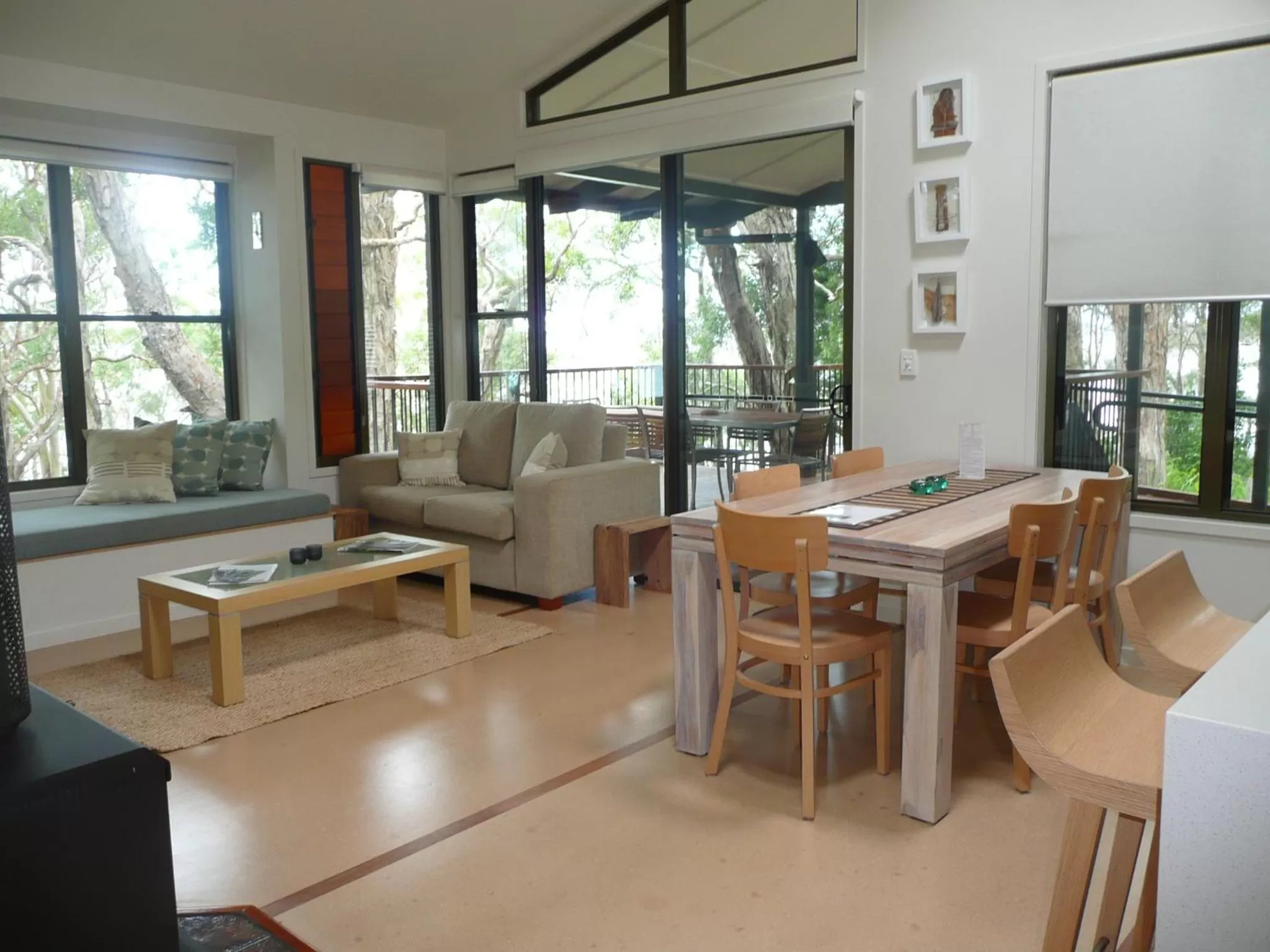 Living room in Eumarella Shores Noosa Lake Retreat