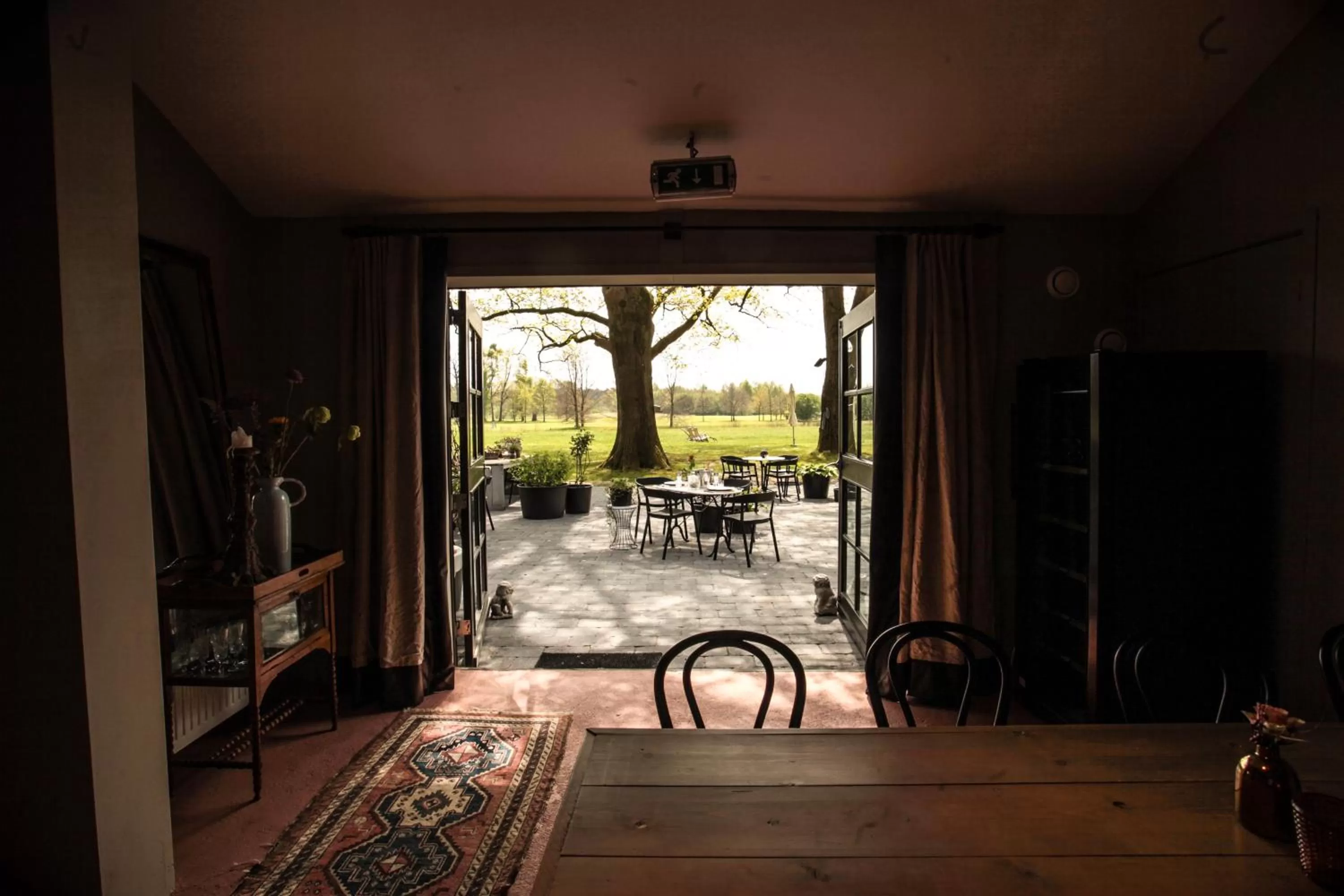 Garden view in B&B Hoeve de Haar