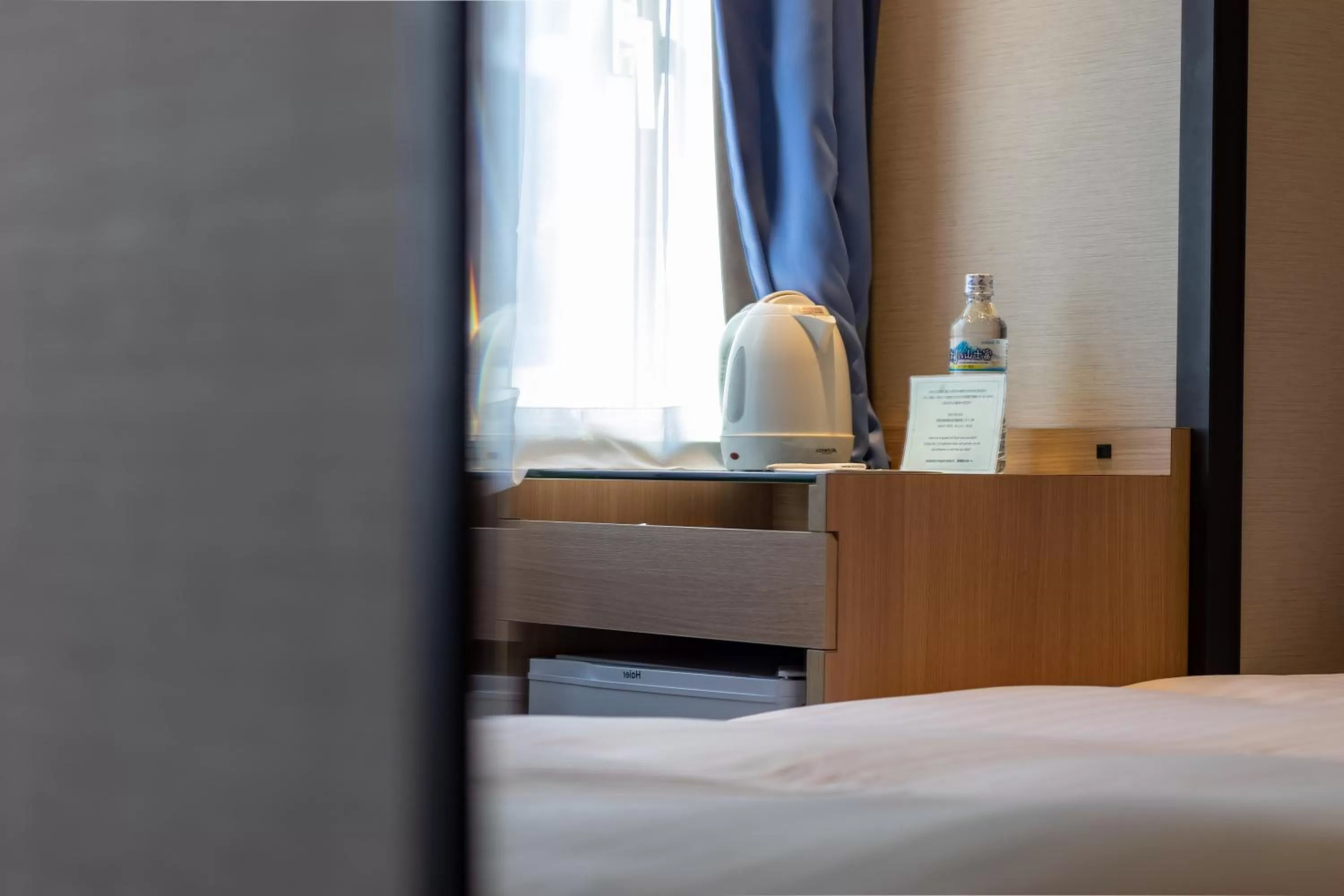 Decorative detail, Bed in E Hotel Higashi Shinjuku