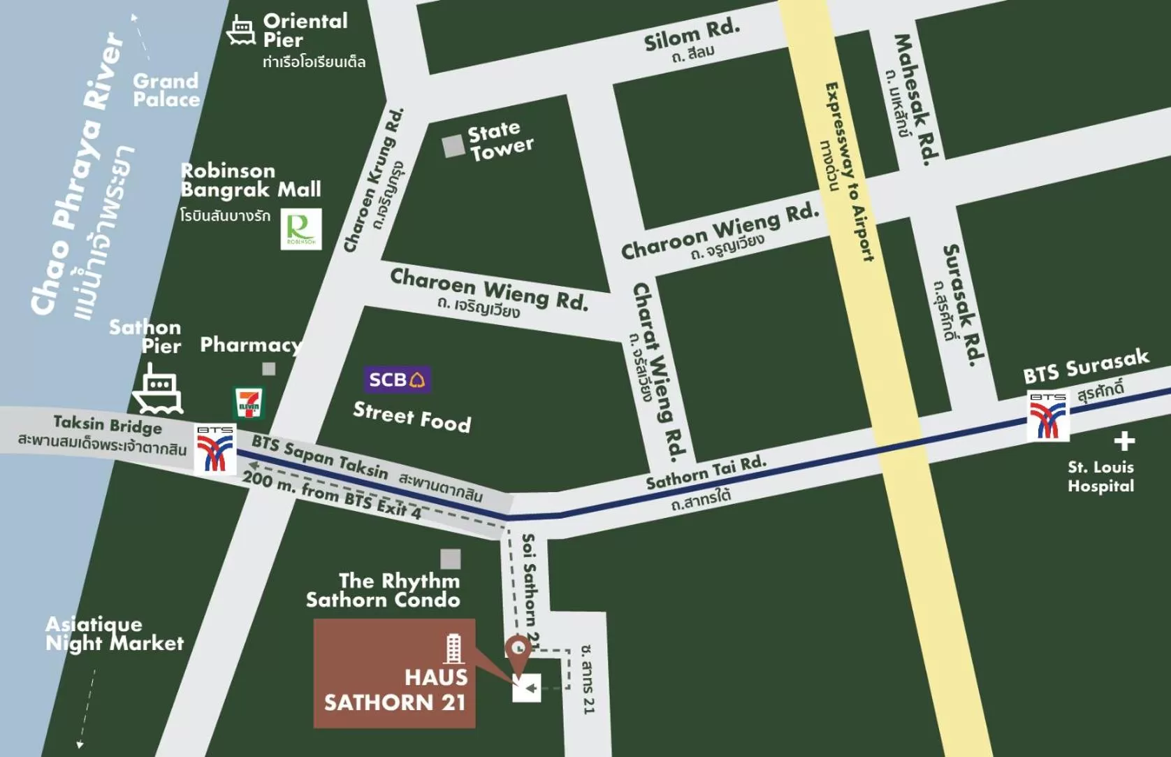 On site in Haus Sathorn 21 Bed and Breakfast