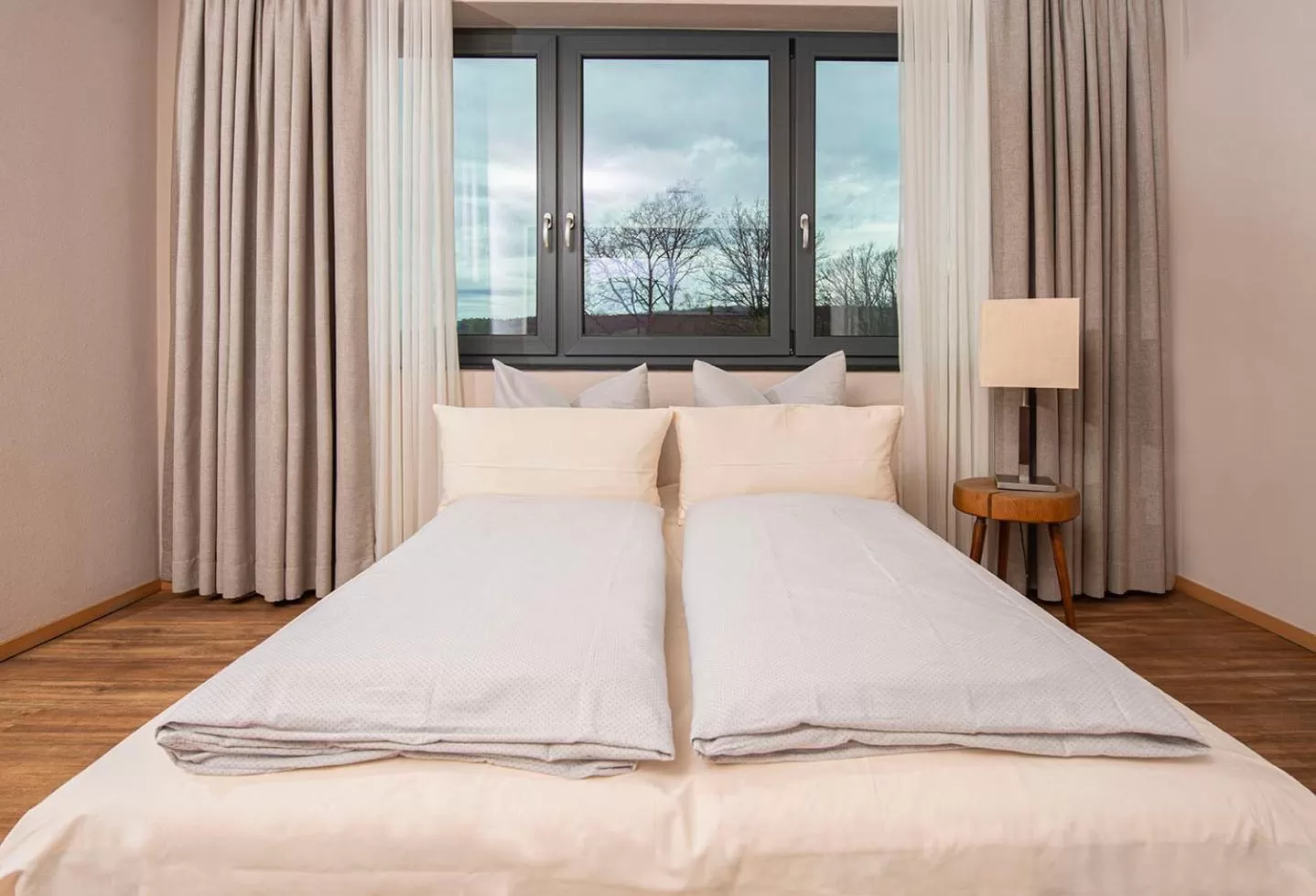 Bed in Müller´s Landhotel