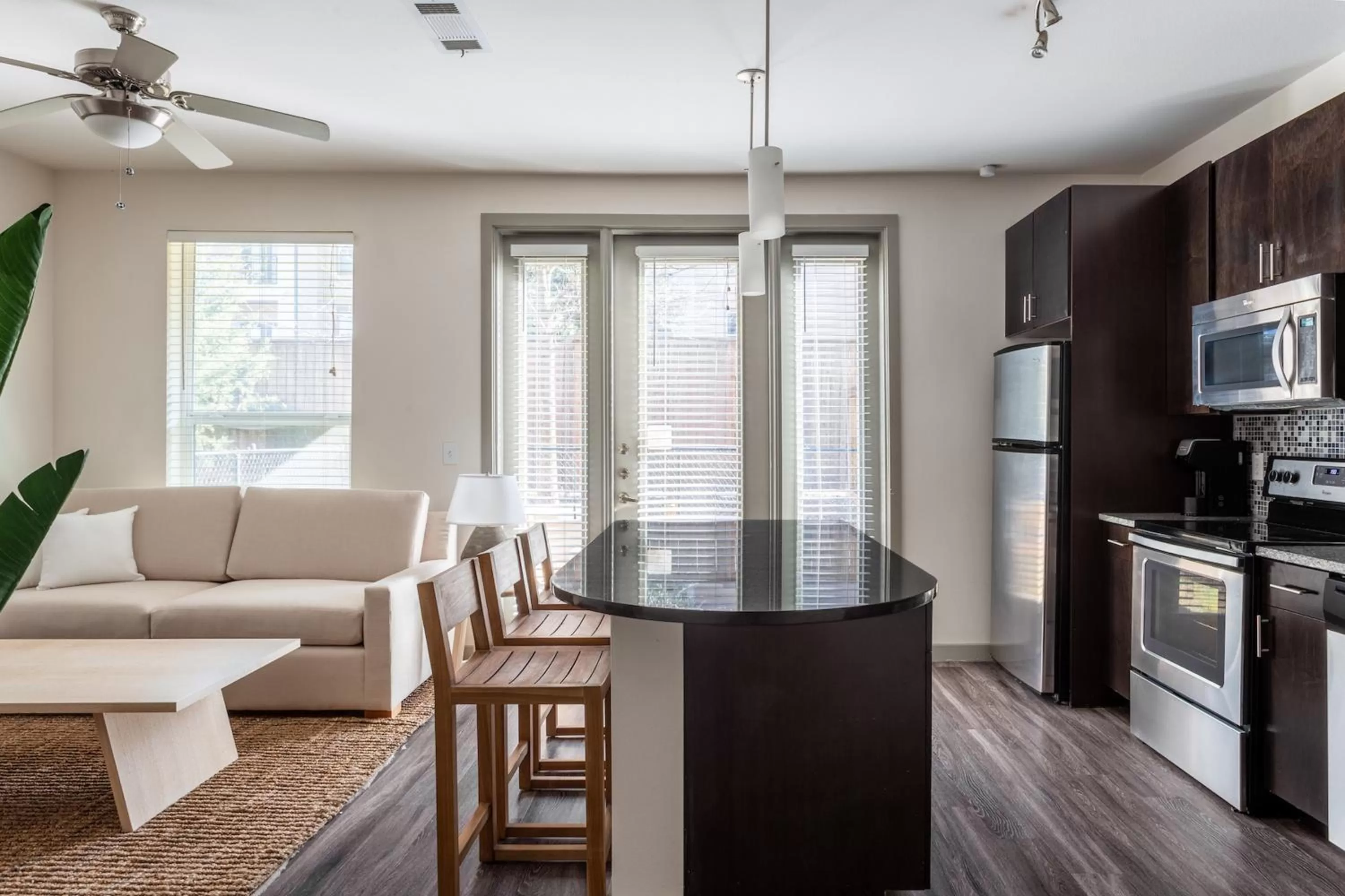 Living room in Kasa Love Field-Medical District Dallas